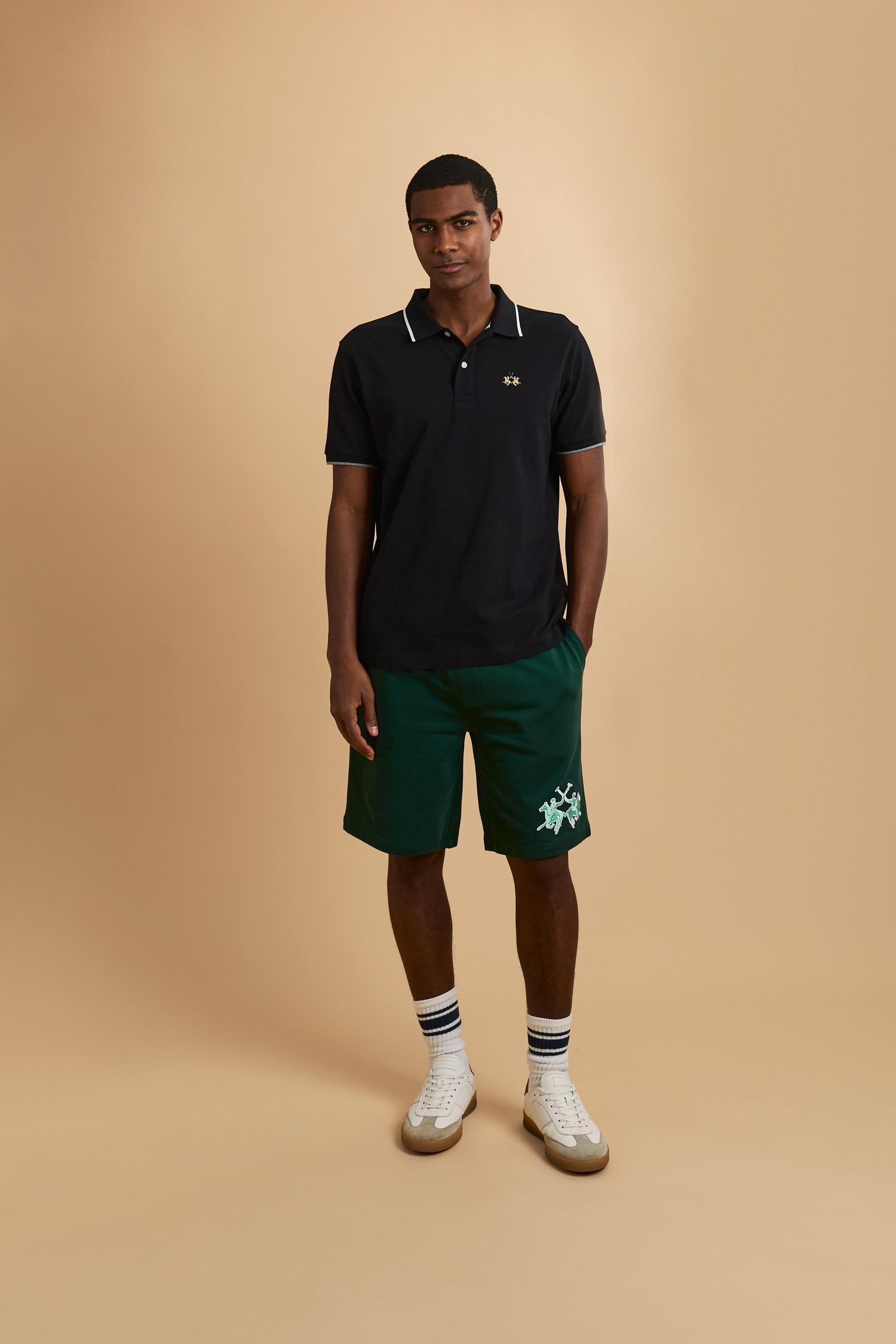 Men’s regular fit stretch piqué polo shirt Essential – Russell