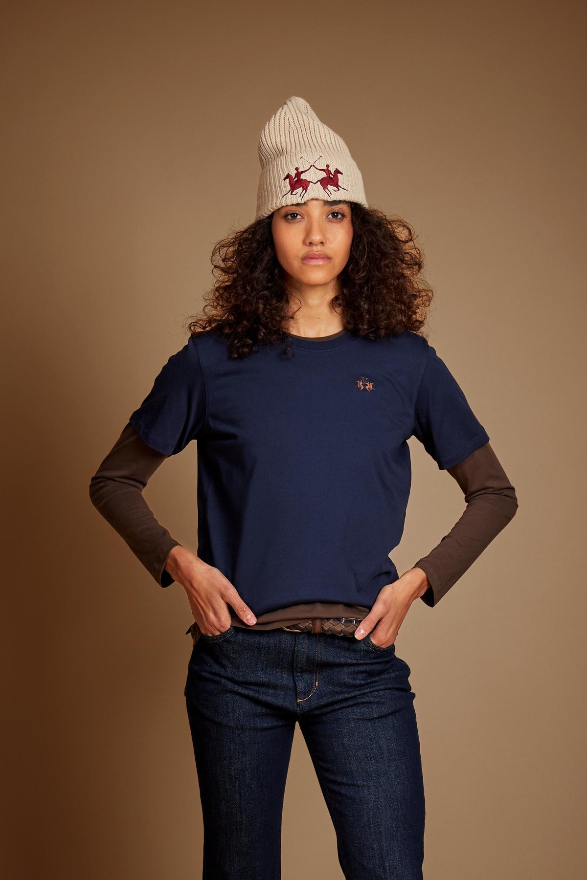 T-shirt femme à manches courtes en jersey de coton Essential - Evelina