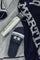 Cotton beach towel - Navy/Optic White