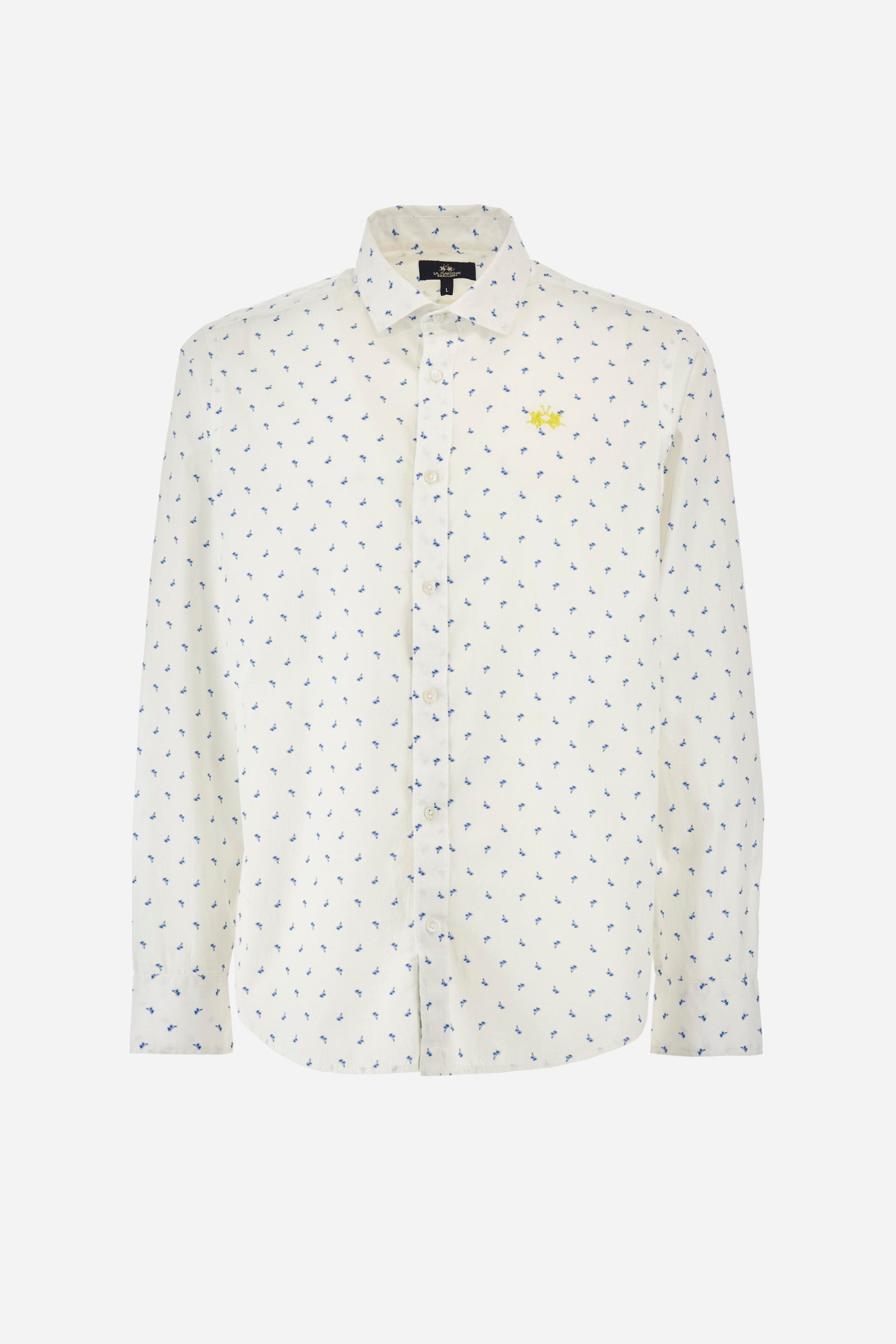Regular-fit patterned poplin shirt - Innocent