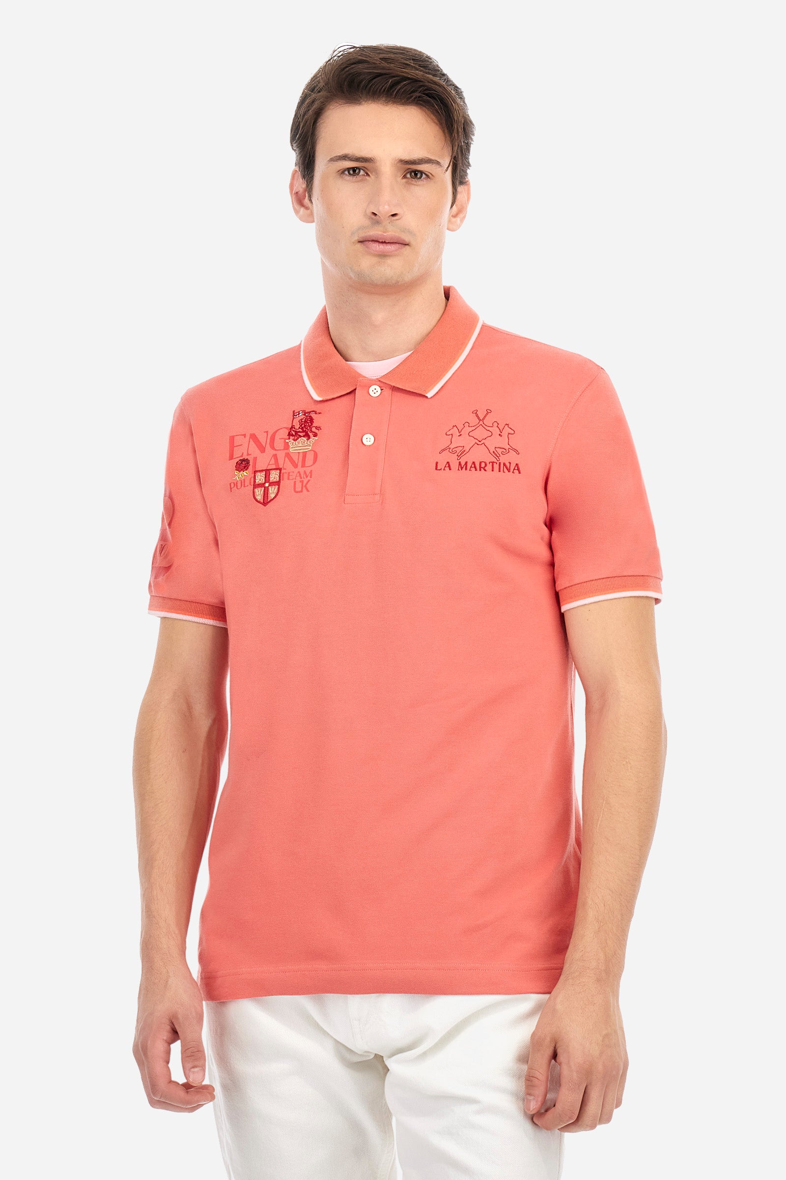 Regular Fit Cotton Piqué Polo Shirt - Arminio