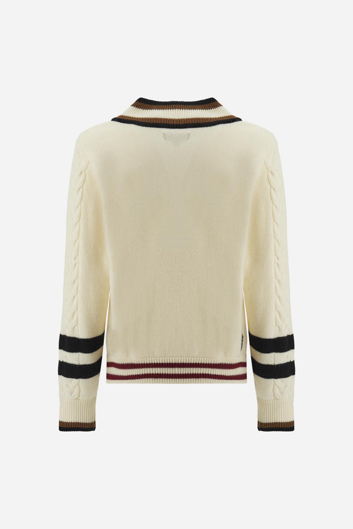 Men's cable knit sweater in Lambswool - Eddie