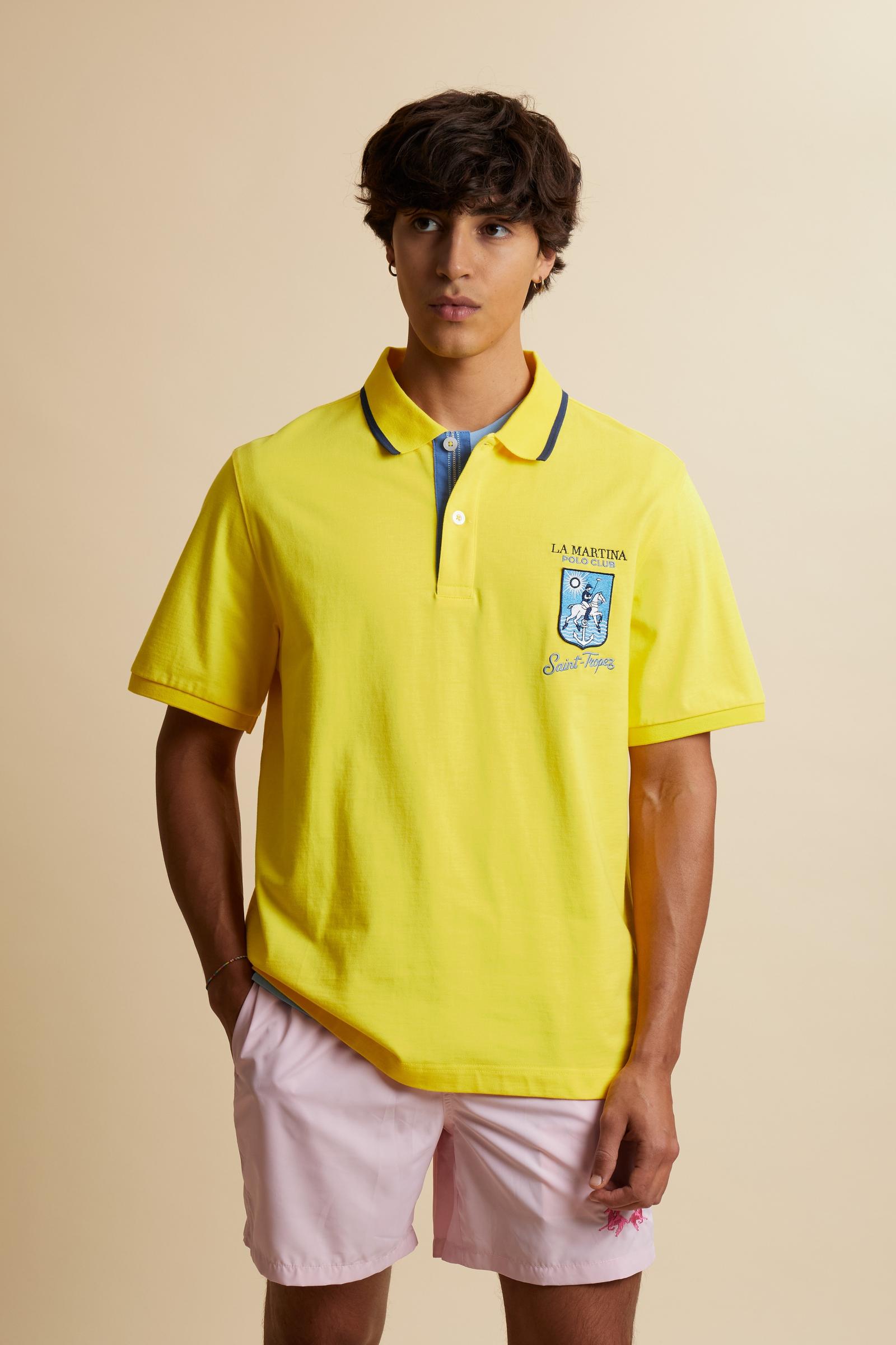 Men's short sleeve polo in jersey Saint Tropez - Charlton