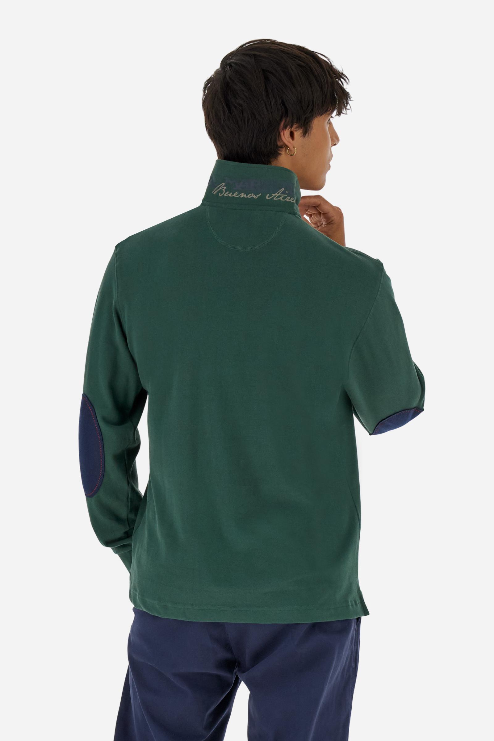 Polo homme en jersey toucher doux avec coudières - Brayden