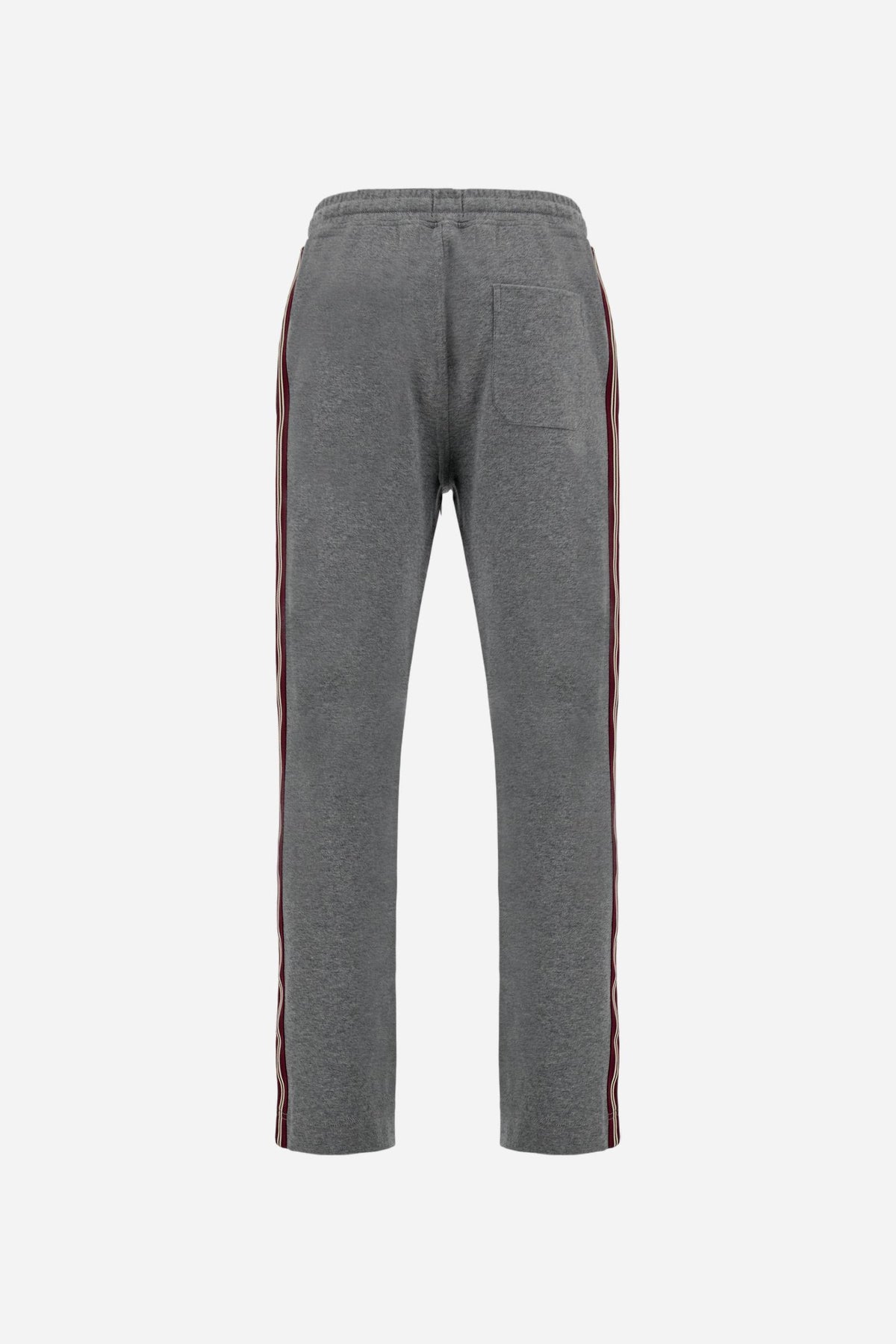 Pantalone uomo jogging interlock cotone con bande - Federico