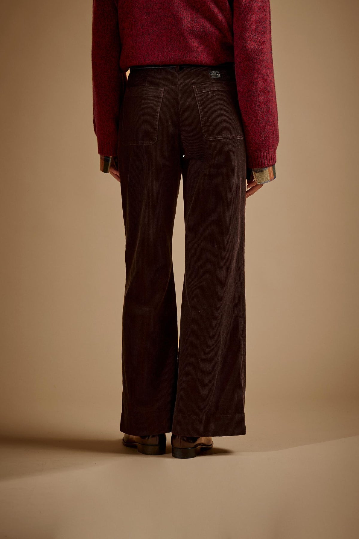 Pantalone donna in velluto di cotone a coste - Exaltacion
