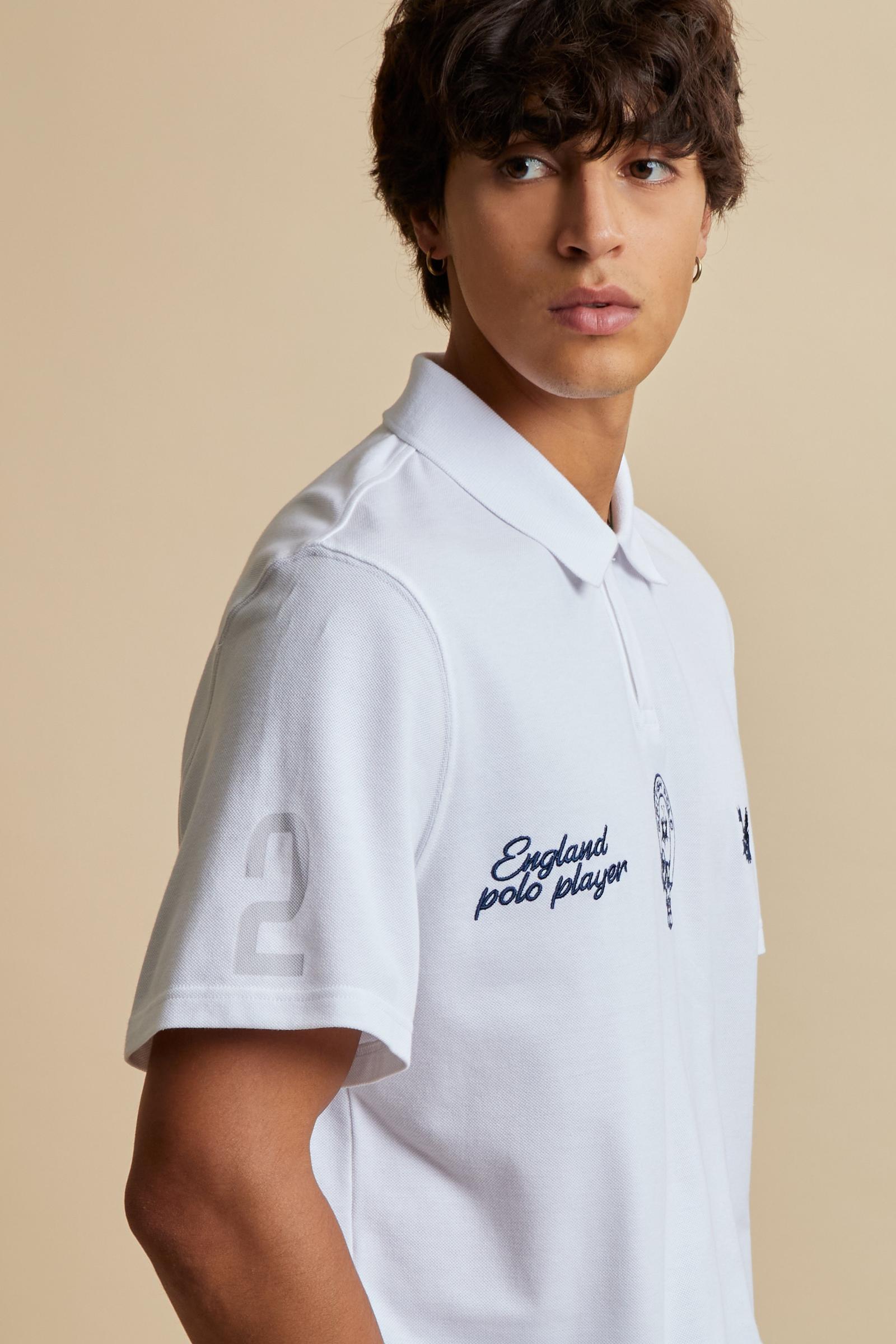 Polo de hombre de manga corta en piqué de algodón British Edition - Cooper