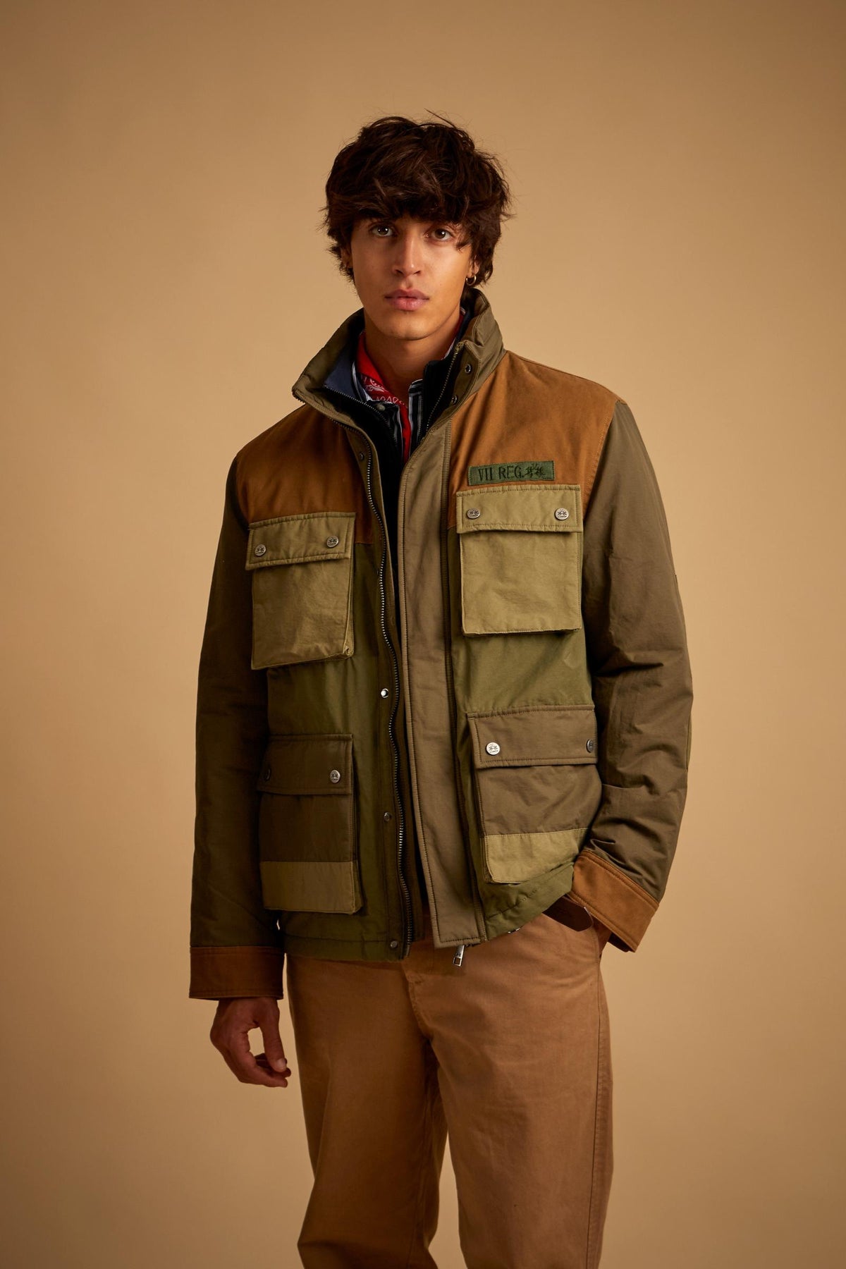 Men's Field Jacket in Waxed Canvas - Darell