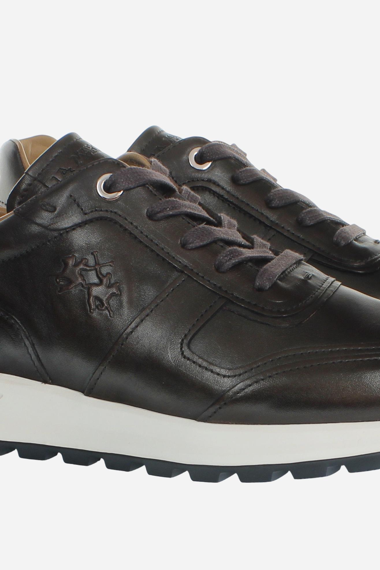 Men's leather sneakers - Brim