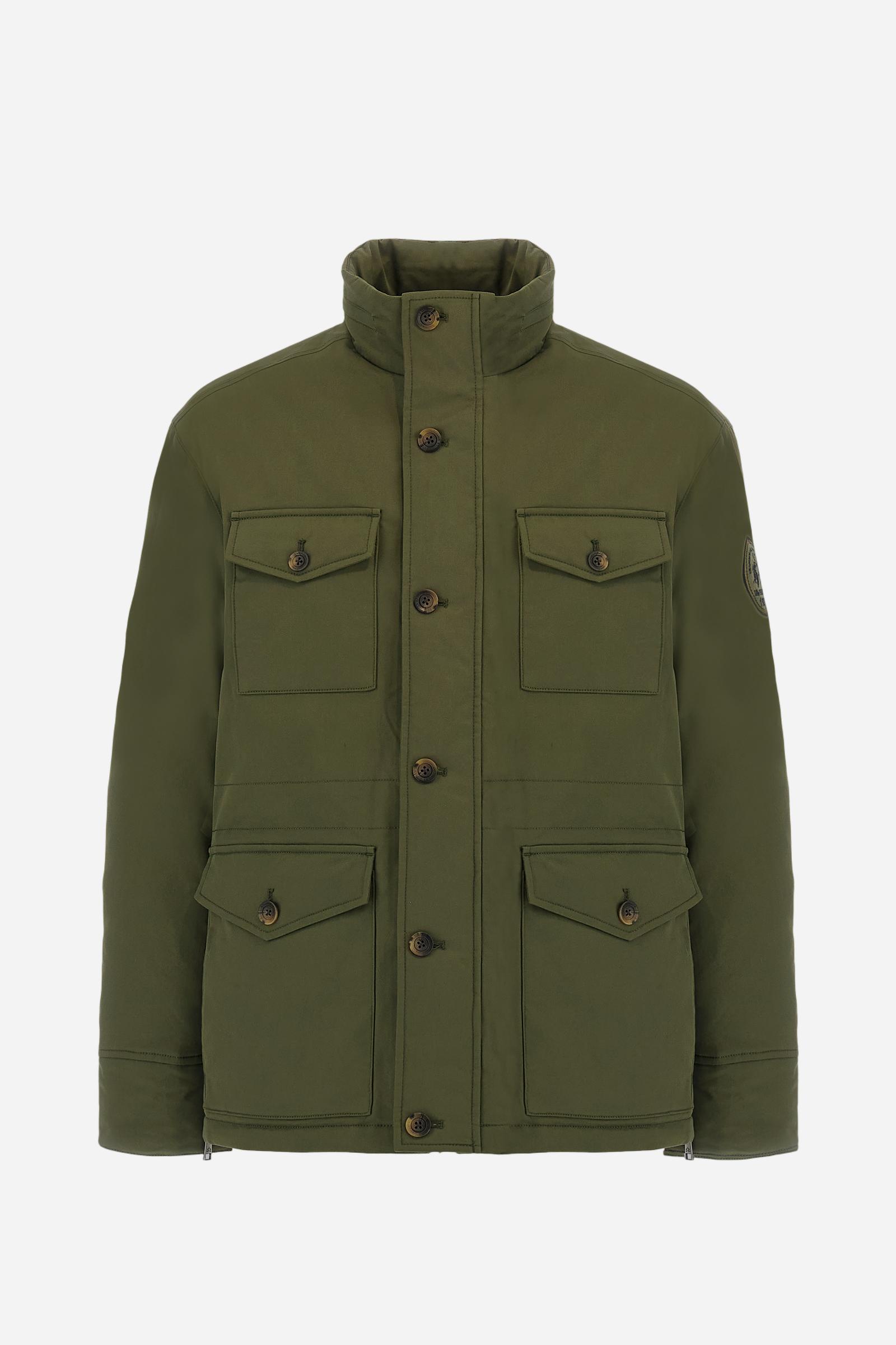 Padded field jacket in cotton twill with cargo pockets - Baldo