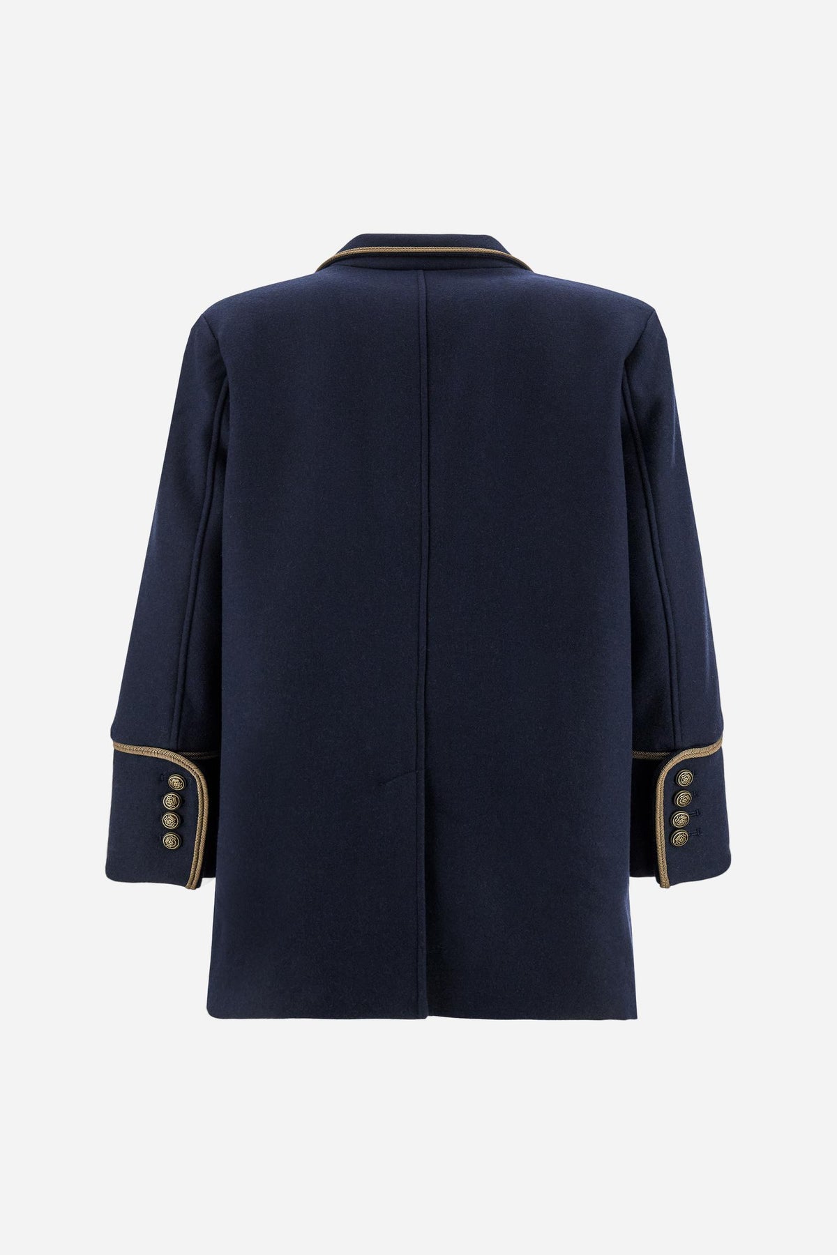 Women's double-breasted wool blend coat - Elizabeth