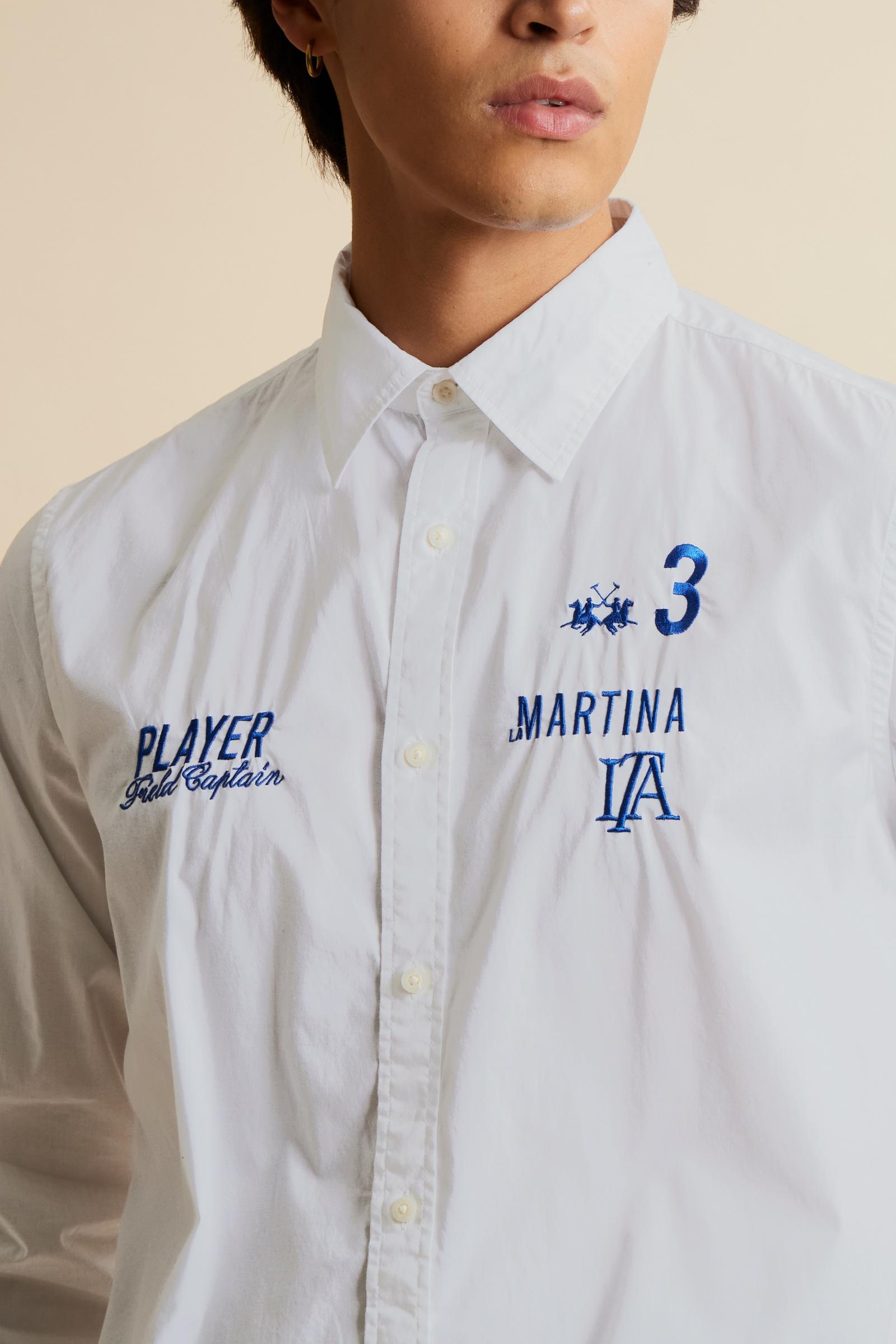 Camisa de hombre de manga larga en popelina Italia Edition - Clemar