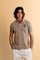 Men’s short-sleeve polo in solid 100% cotton piqué. Regular fit with matching ribbed details. Part of the “Nations” collection celebrating countries of the World Polo Tour through embroidered and printed graphics. Small contrast logo on the chest. The model wears size L. - Humus                                                                                                                                                                                                                                         