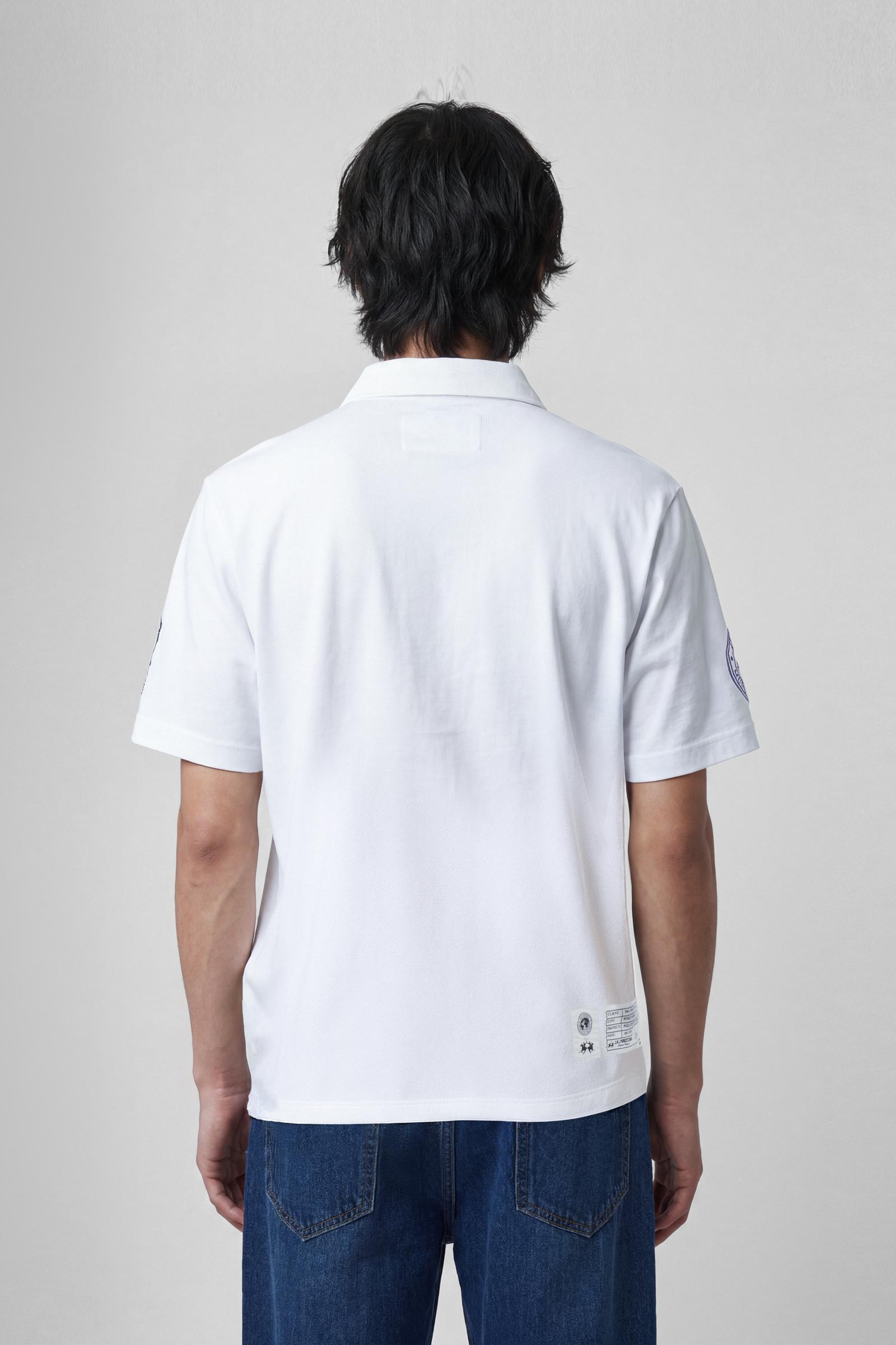 Polo manica corta in jersey di cotone – Limited Edition “Ride and Strike”