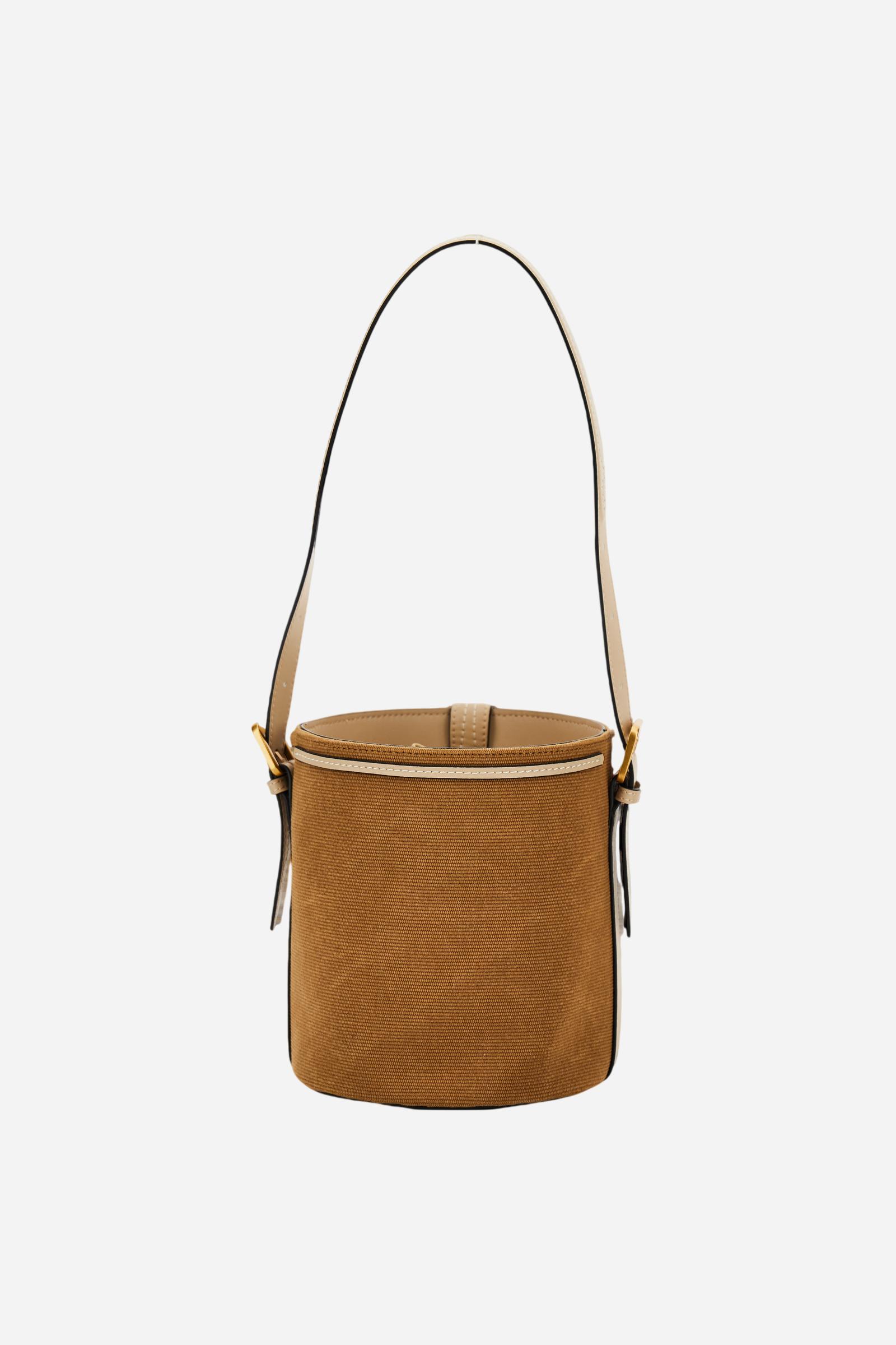 Washed canvas bucket bag – Small Bucket