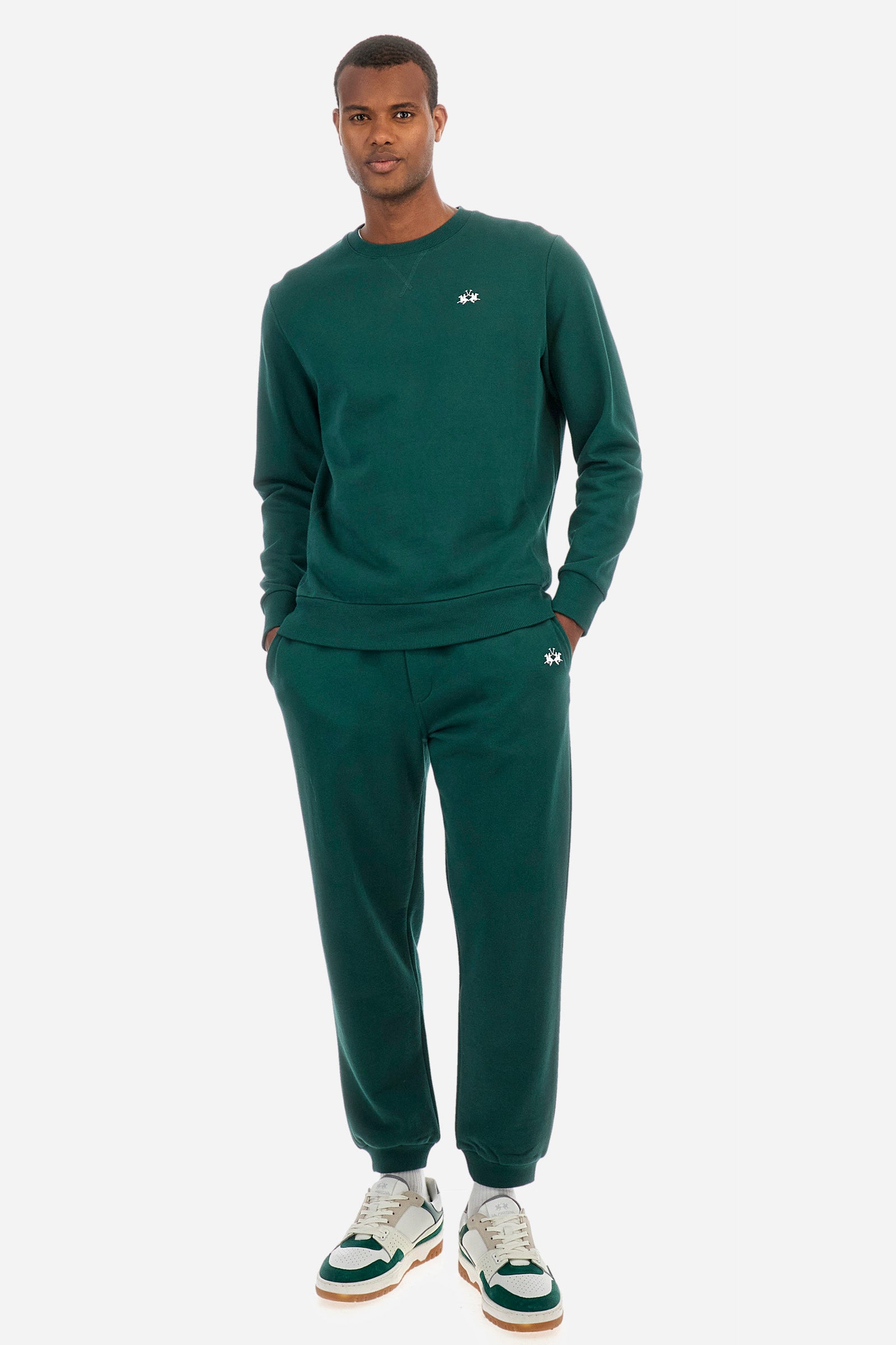 Pantalone jogging regular fit in cotone - Zaire