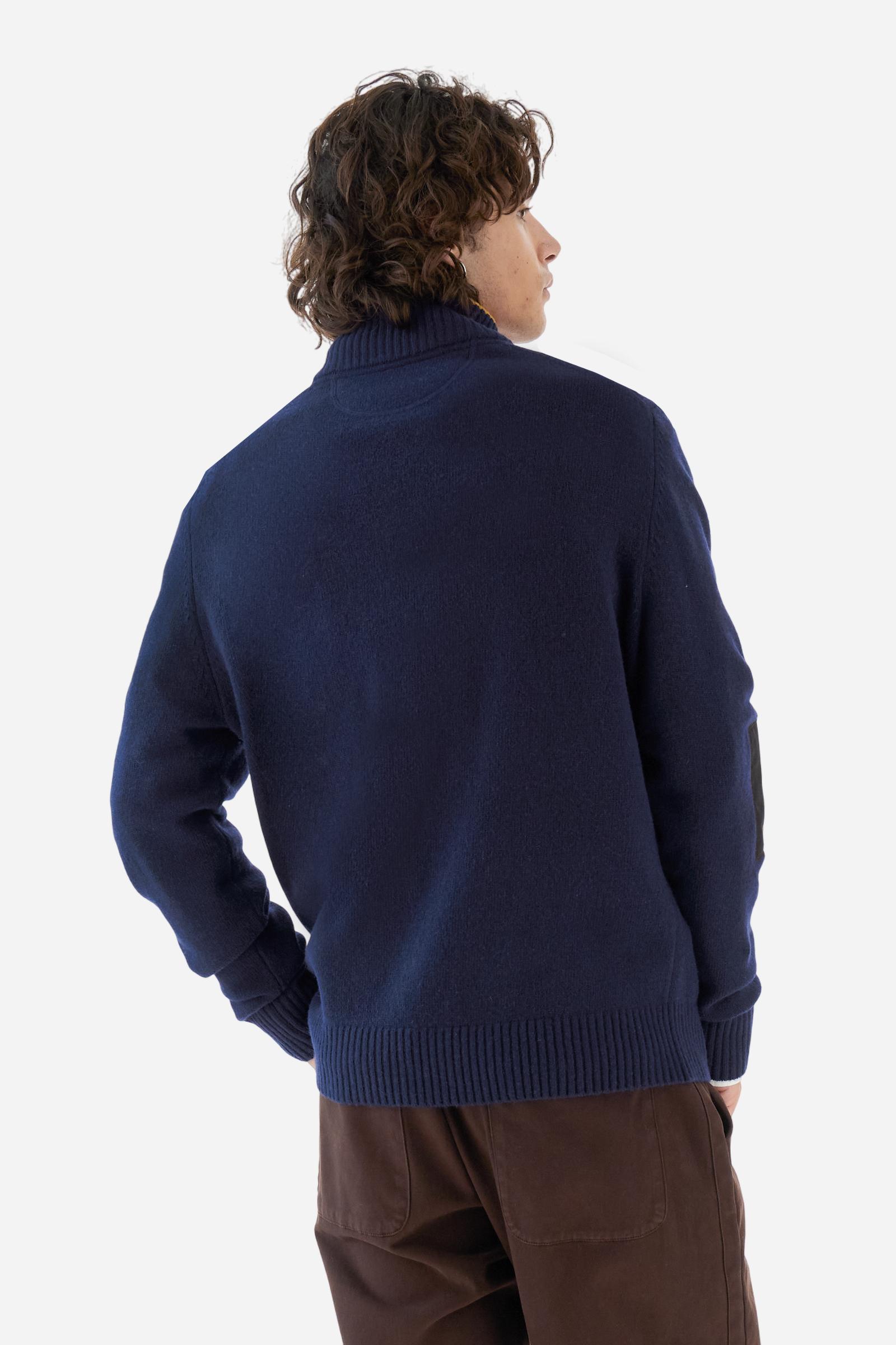 Men’s half zip lambswool sweater Special Event - Burton