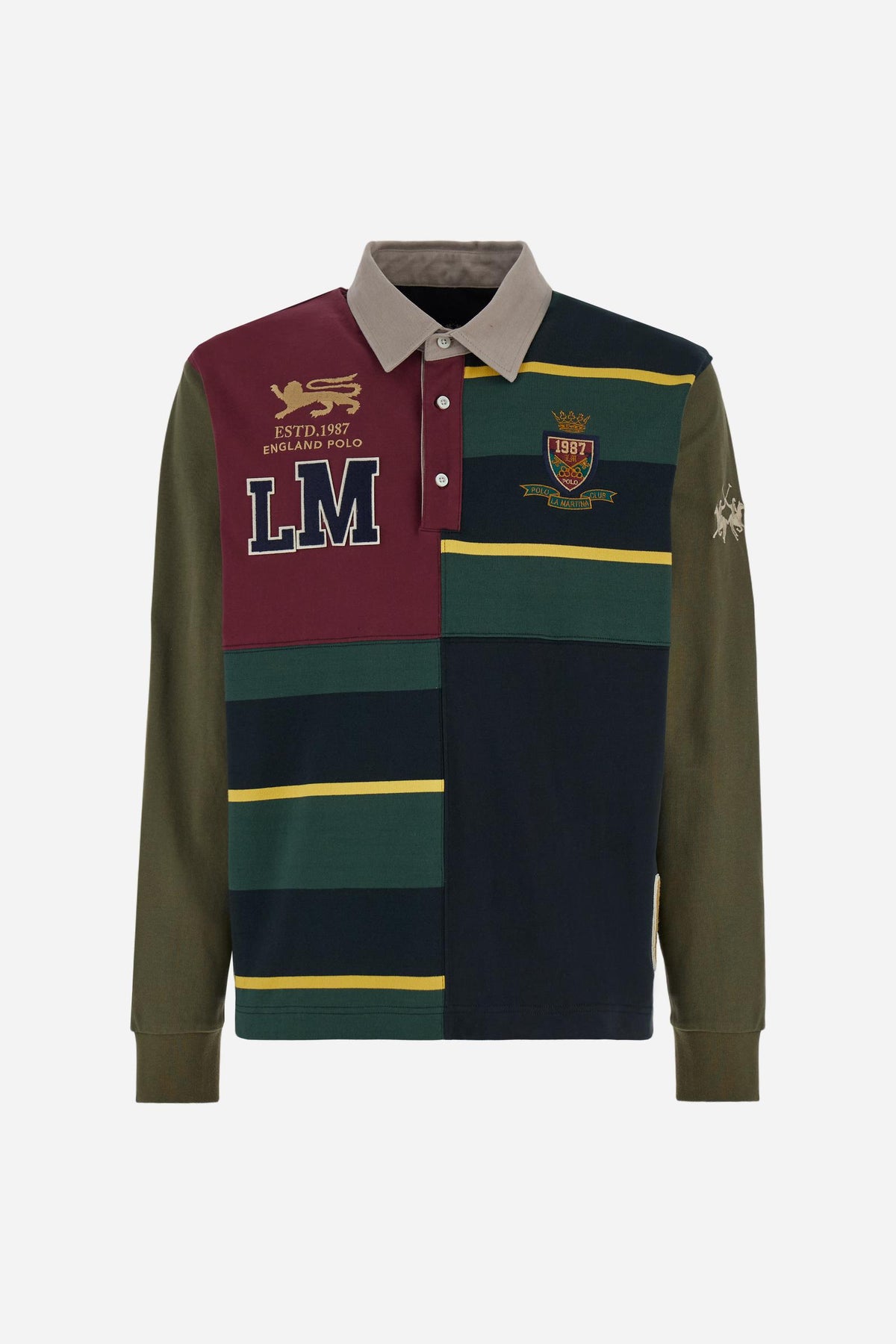 Herren Polo Langarm aus Baumwolljersey England Polo 1987 – Ernesto