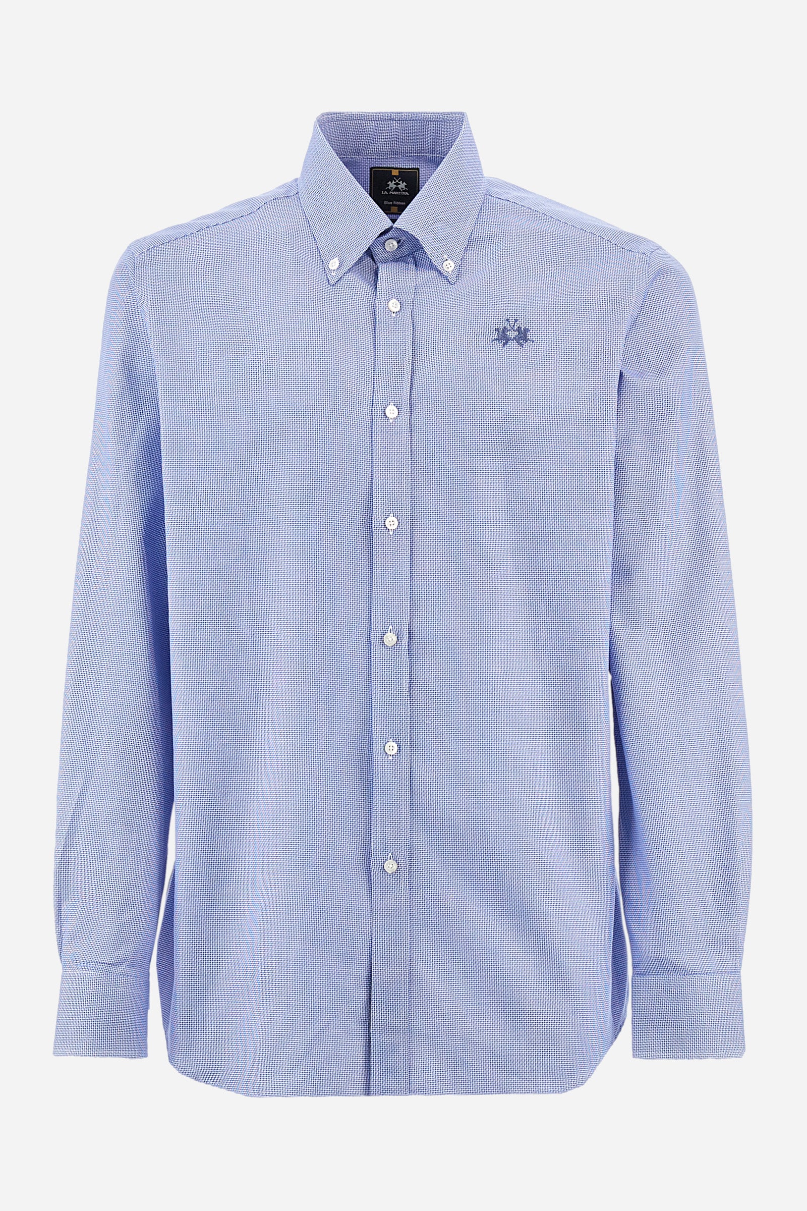 Plain-coloured cotton shirt