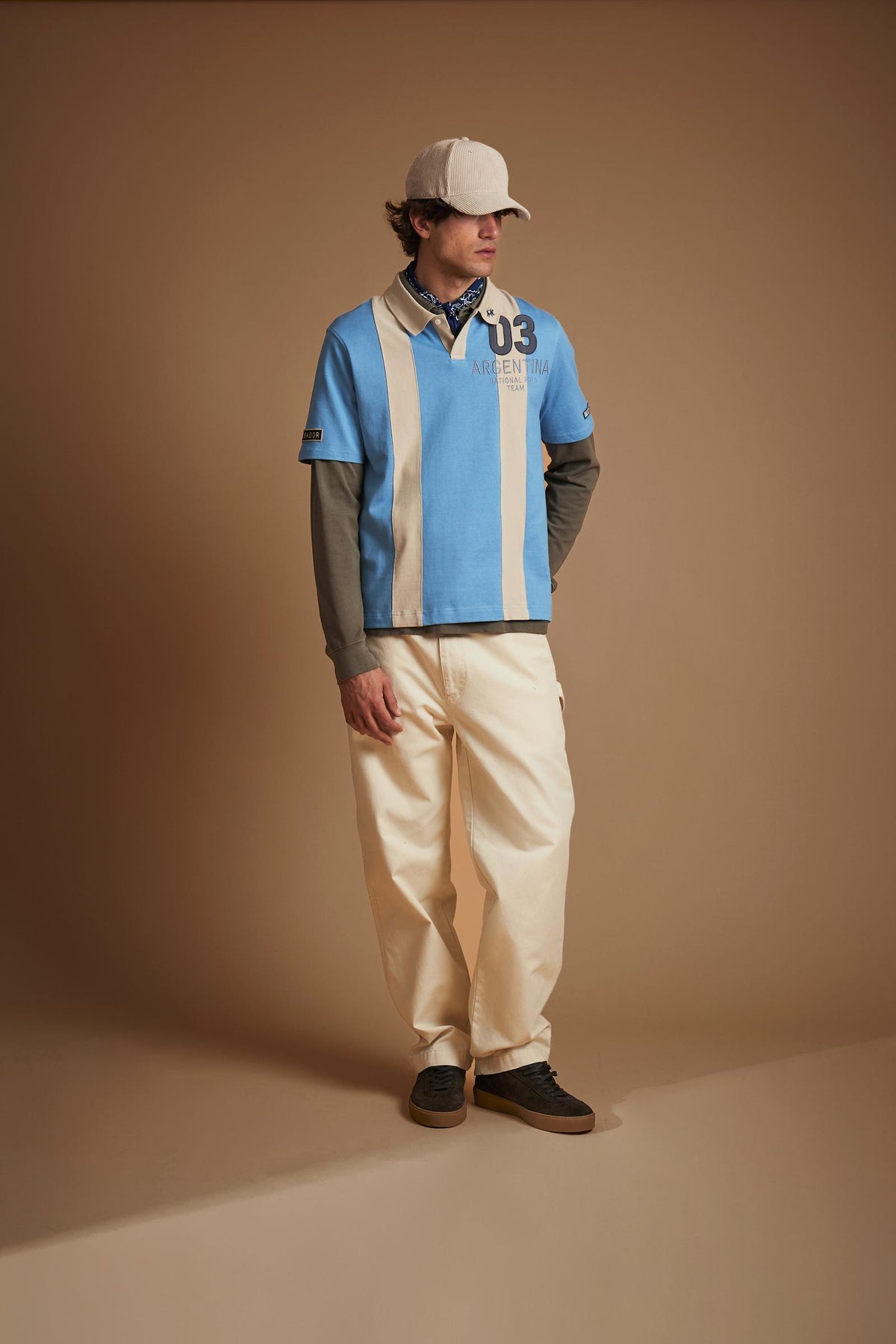 Polo de hombre manga corta en jersey pesado de algodón Argentina - Daniele