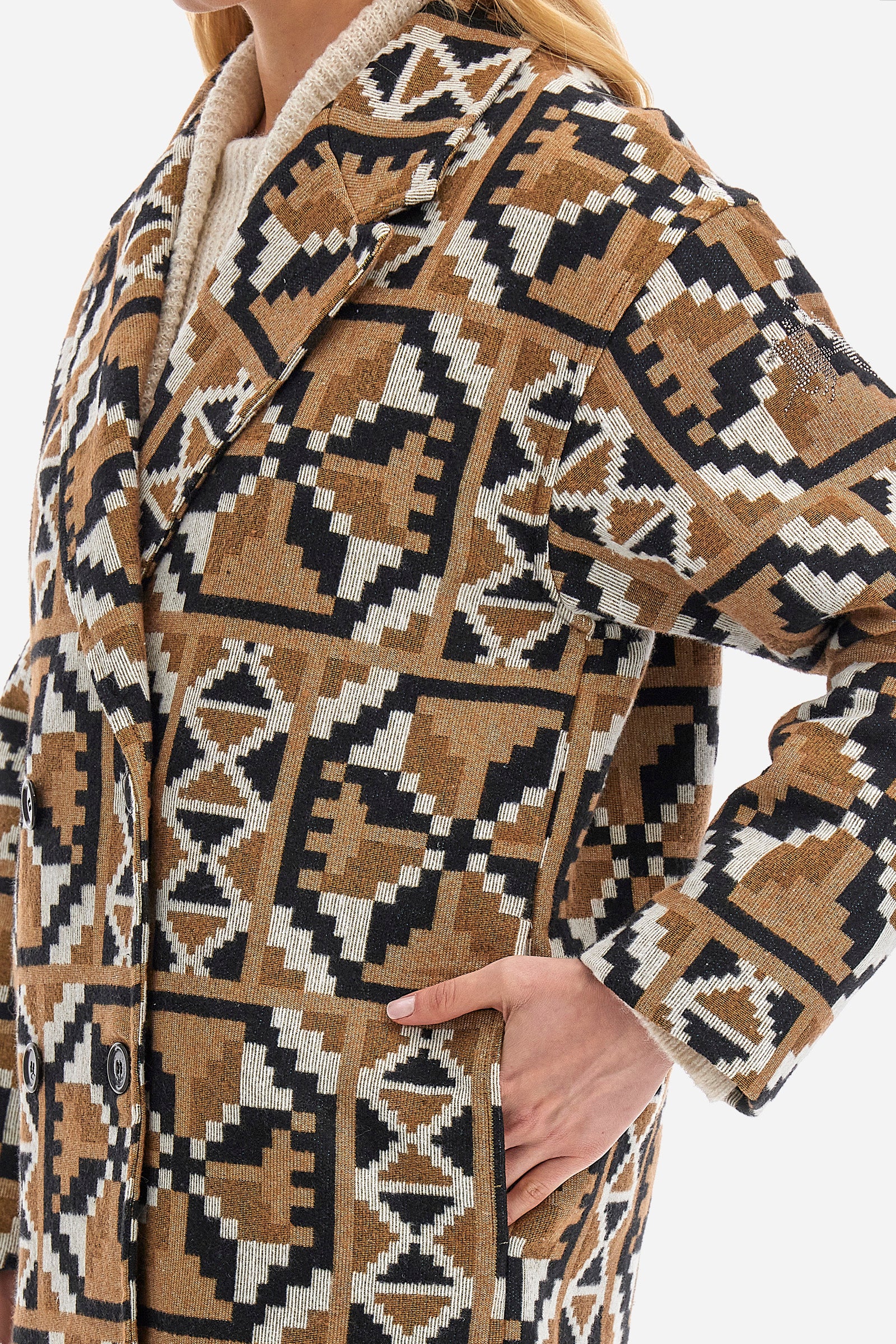 Woman long coat in regular fit - Wednesday