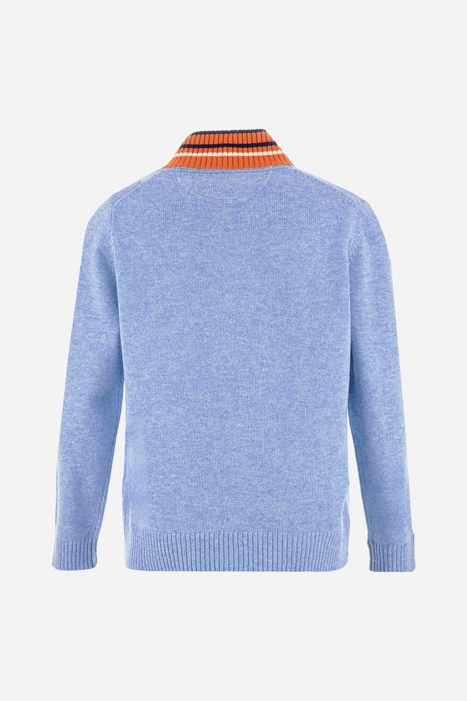 Men’s half zip lambswool sweater Special Event - Burton