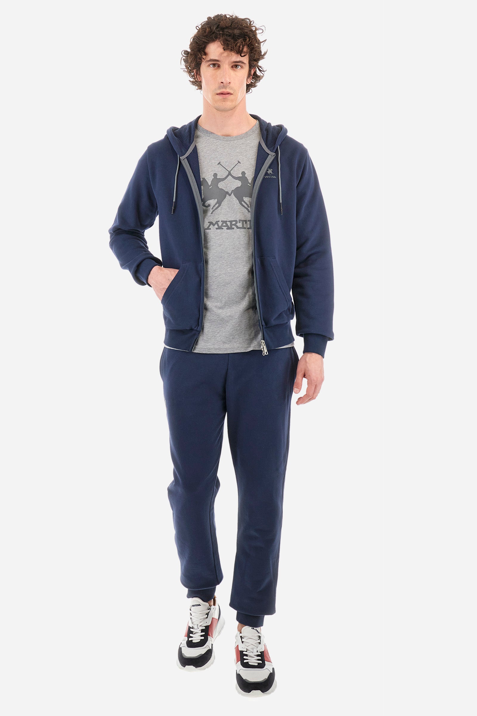 Herren-Sweatshirt mit durchgehendem Reißverschluss Regular Fit - Thiago