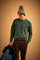 Men's crew neck mouliné lambswool sweater - Eddy