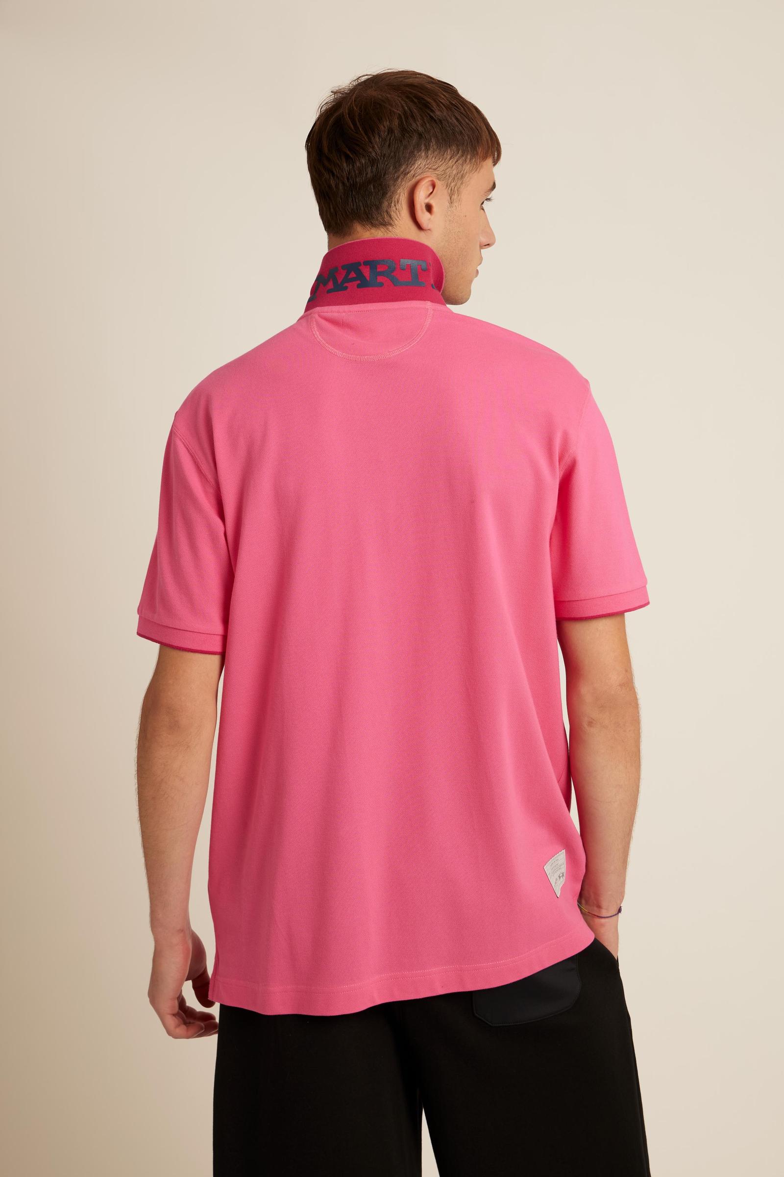 Men's short sleeve polo in stretch piqué with Iconic Team logo - Miguel