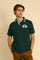 Men’s short-sleeve cotton piqué polo shirt with a new contemporary fit. Embroidered maxi logo and bold colour contrasts define the style. - Pineneedle                                                                                                                                                                                                                                                                                                                                                                          