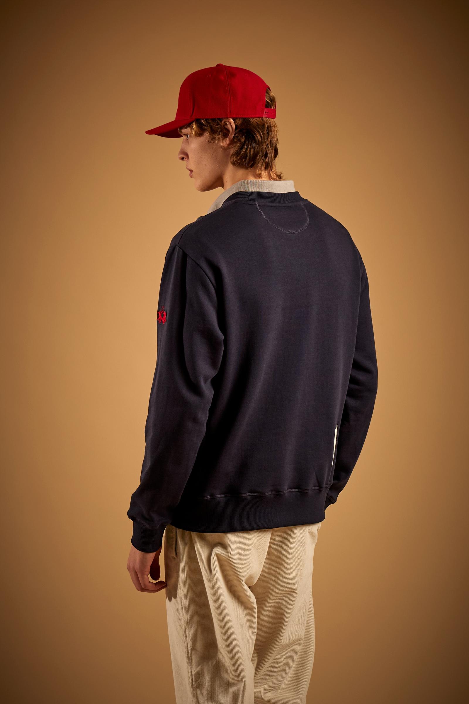 Men's crewneck sweatshirt in brushed cotton Chukker - Devesh