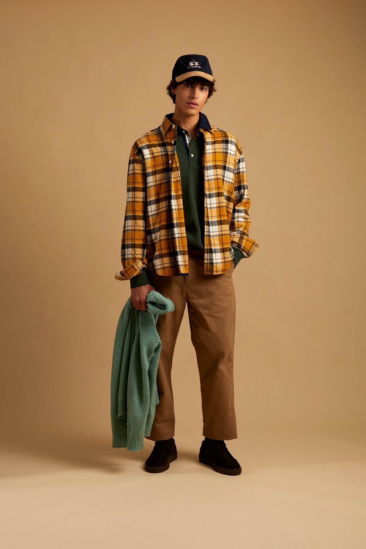 Men's shirt in tartan cotton flannel - Darwin