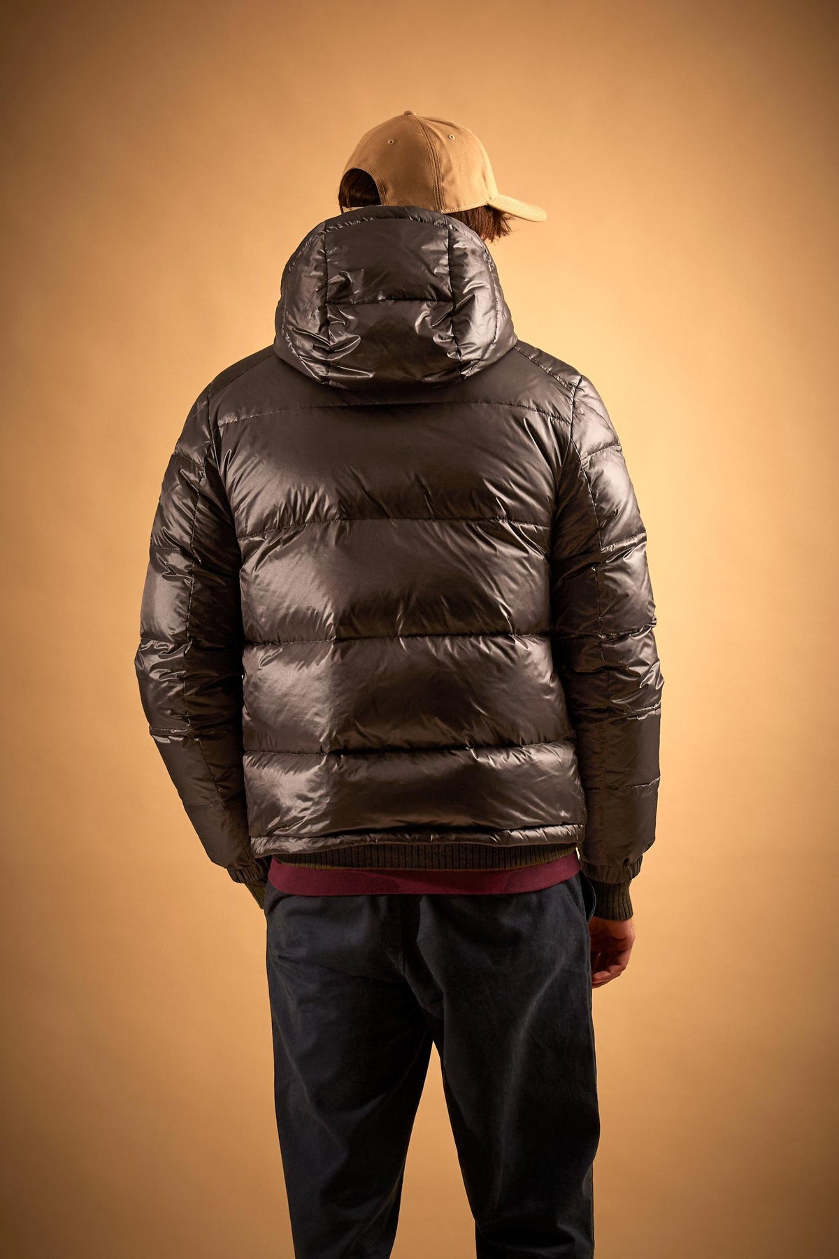 Herrensteppjacke aus irisierendem Nylon Polo Player - Derick