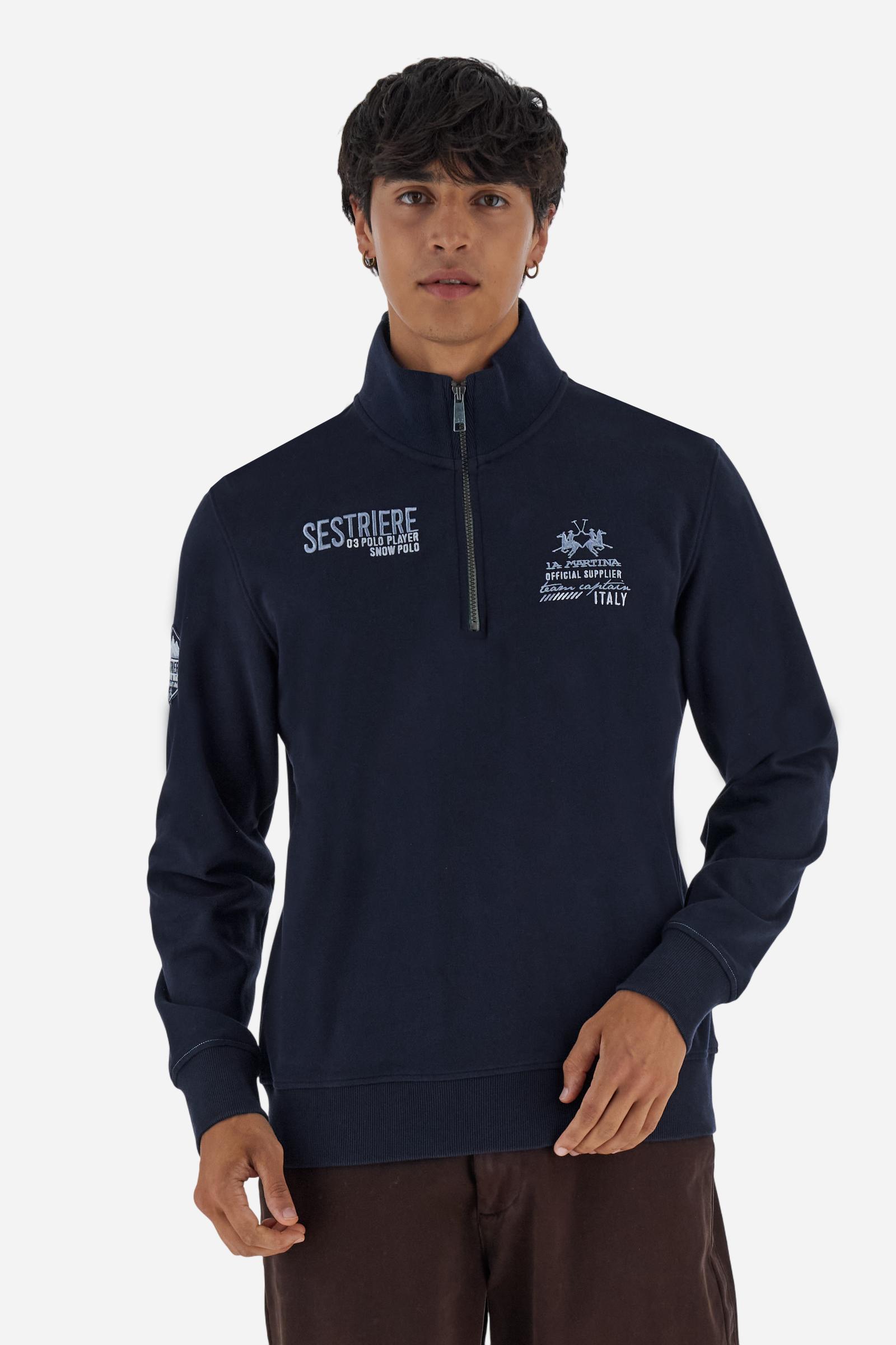 Sudadera de hombre de cuello alto con cremallera - Boris