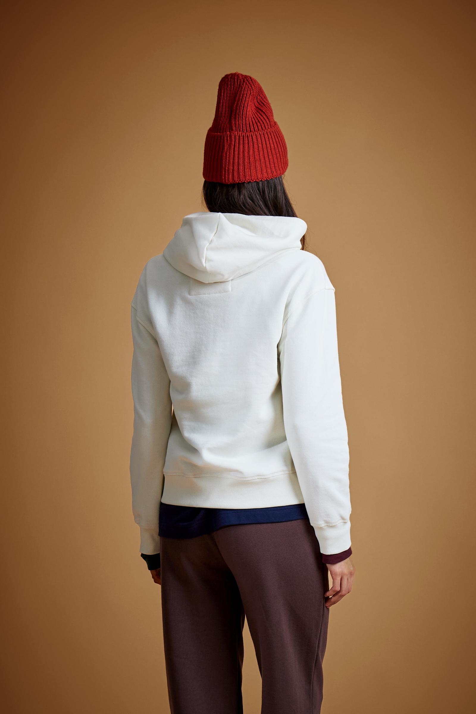 Women's hooded sweatshirt in brushed cotton - Darla