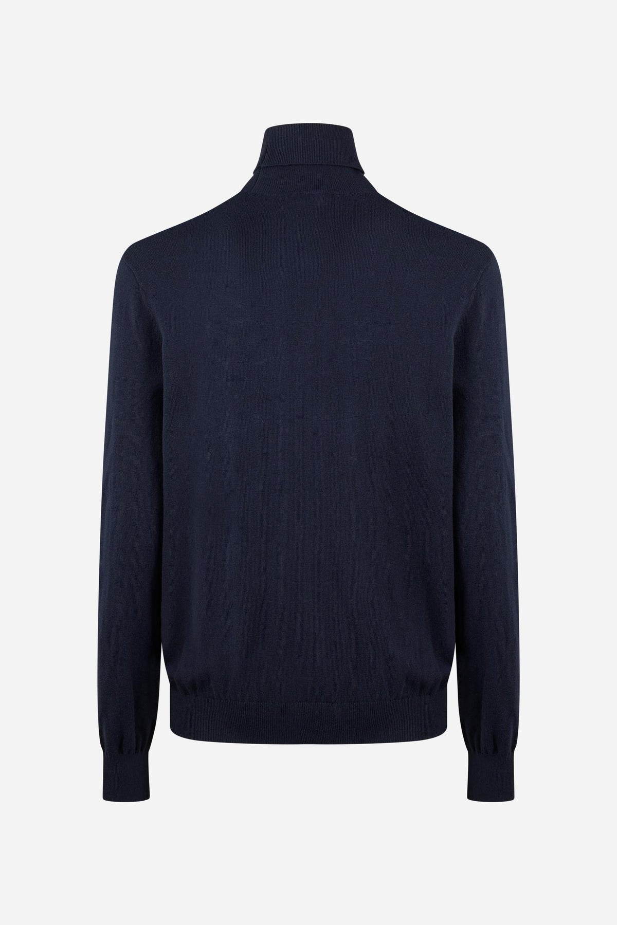 Men's high-neck sweater in cotton and wool - Eschilo