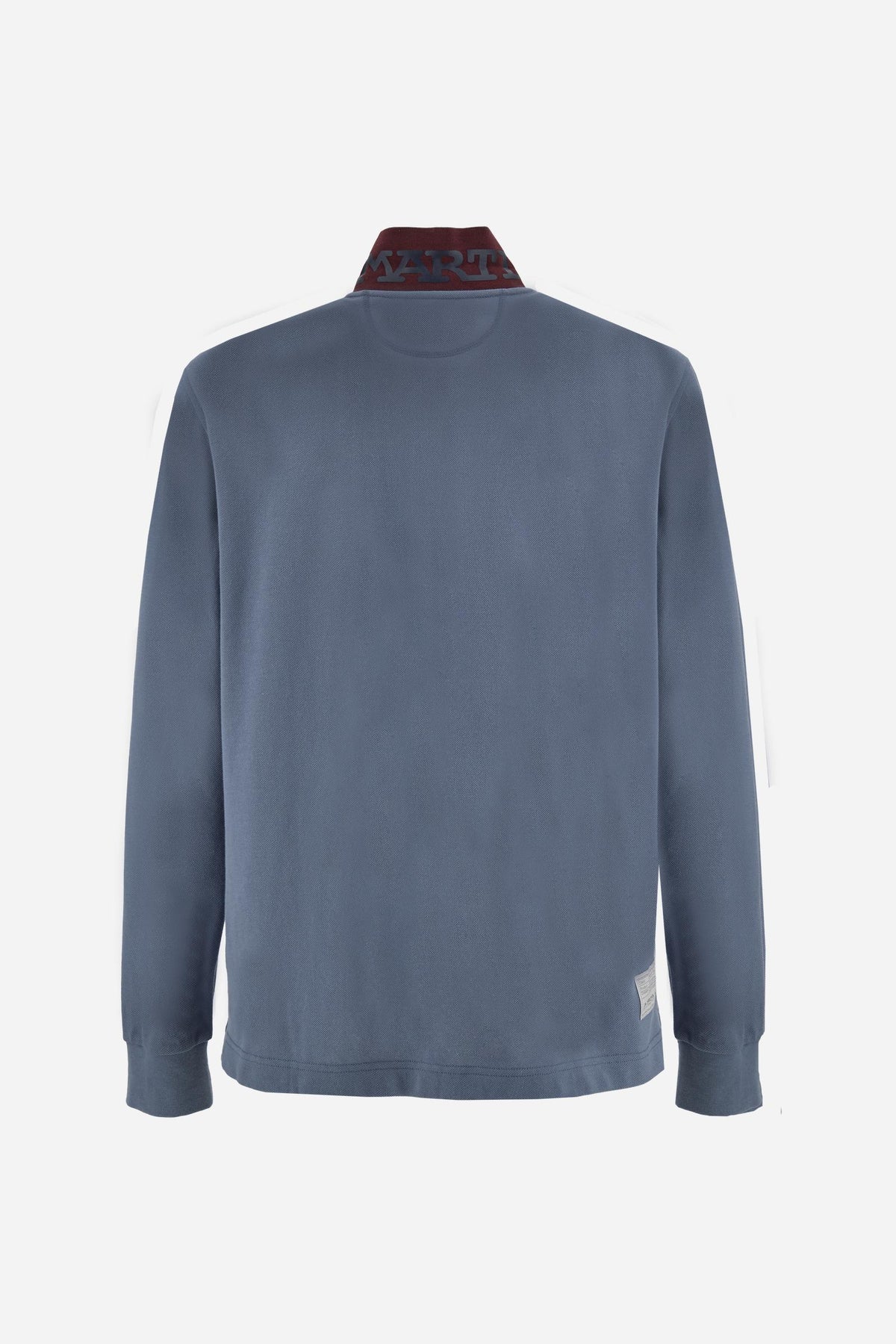 Polo uomo manica lunga piquet cotone Essentials . Darius