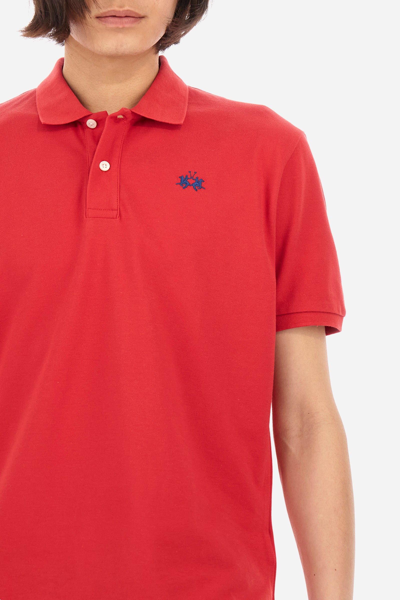 Men's regular fit short-sleeved polo shirt - Tex | La Martina