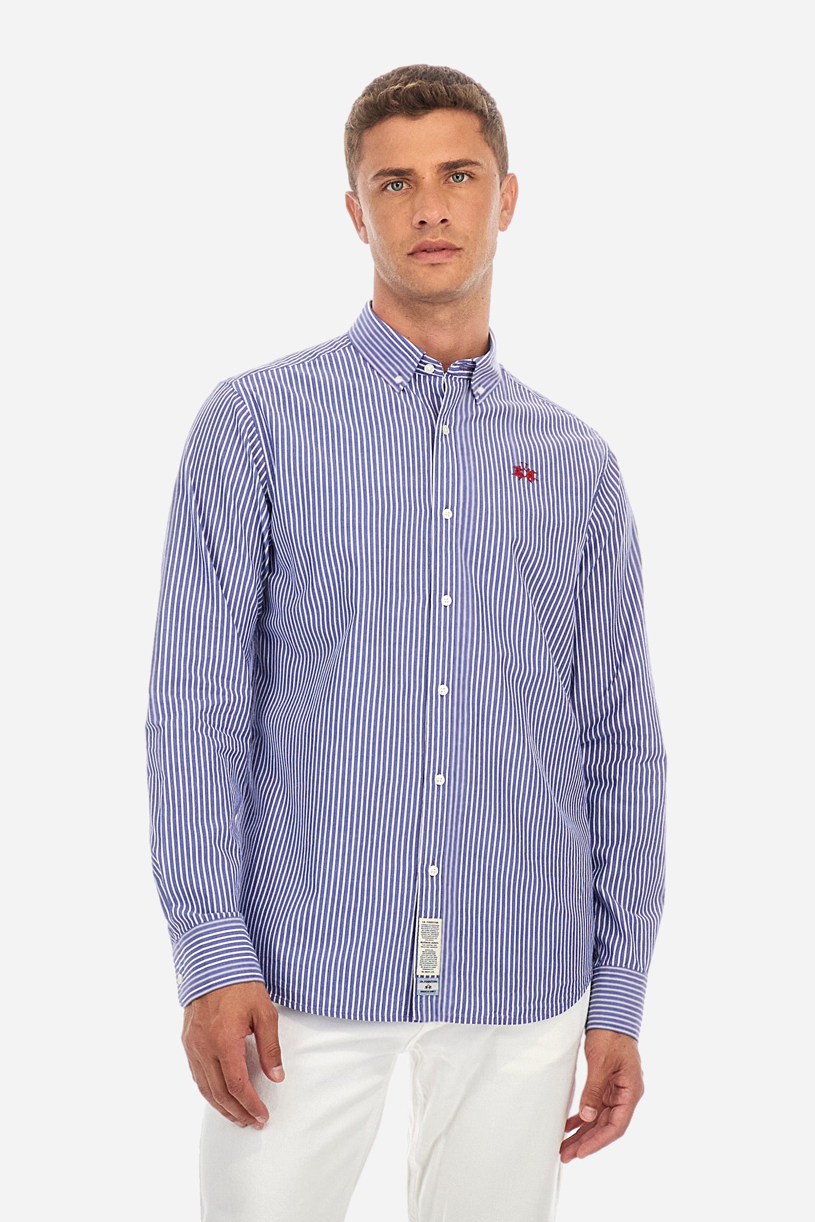 Regular-fit Regular-fit striped shirt in cotton - Rodolfo