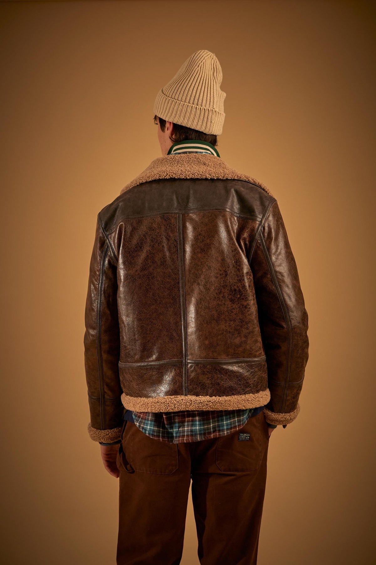 Men's leather jacket Aviator style - Donagh