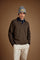 Men's long-sleeve polo shirt in heavy cotton jersey with contrast collar - Duke