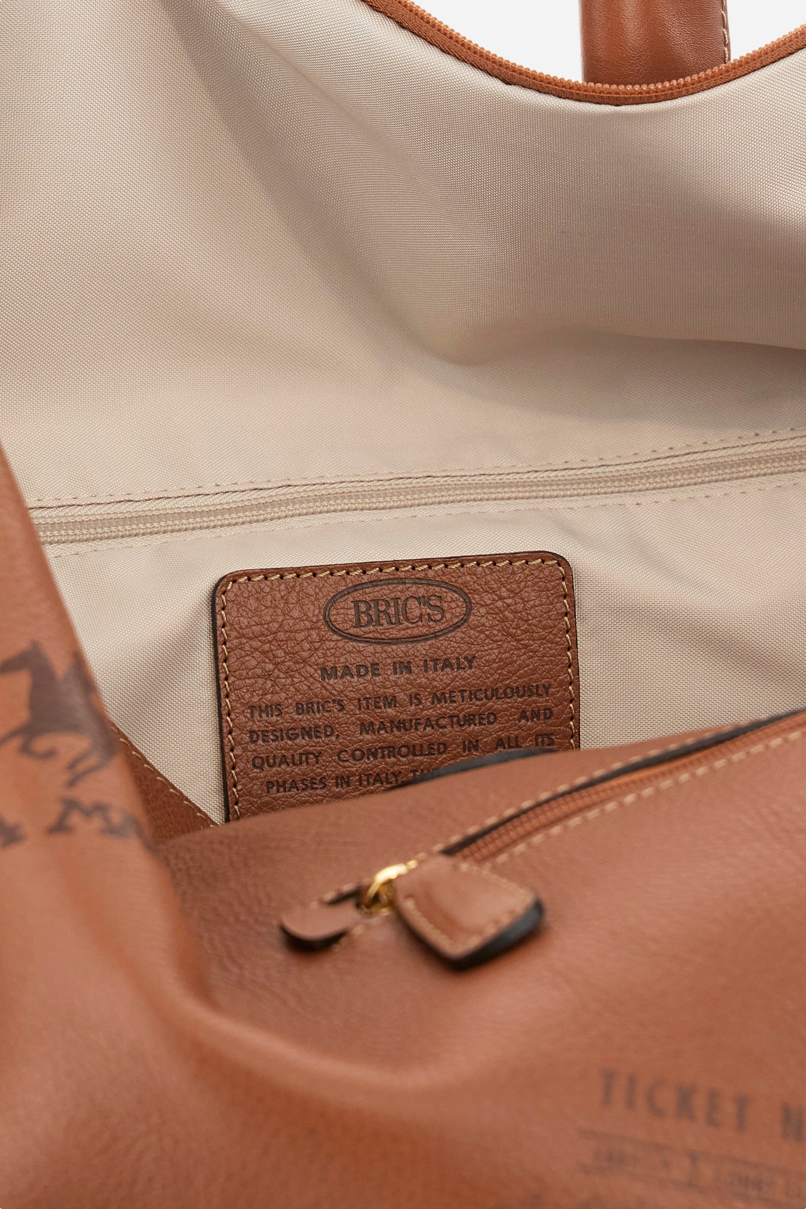 Unisex-Reisetasche aus pflanzlichem Leder - Bric's