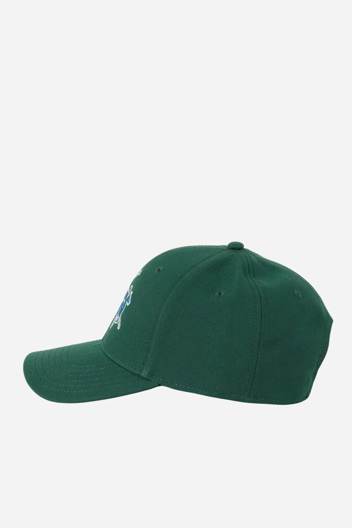 Durable men's baseball cap in structured heavy cotton twill with 3D logo, curved visor, ventilation eyelets, and adjustable snapback for a snug, custom fit. - Pine Grove