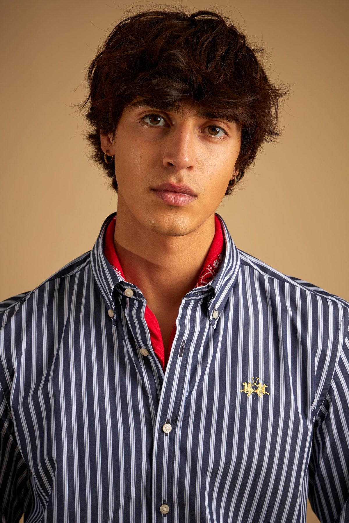 Men's striped poplin shirt - Rodolfo