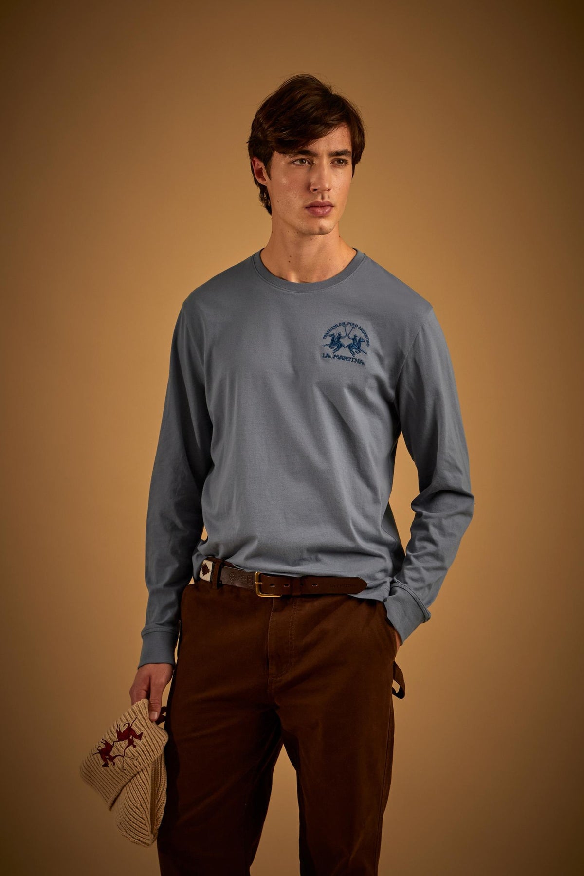 T-shirt girocollo uomo jersey cotone team logo - Ervin