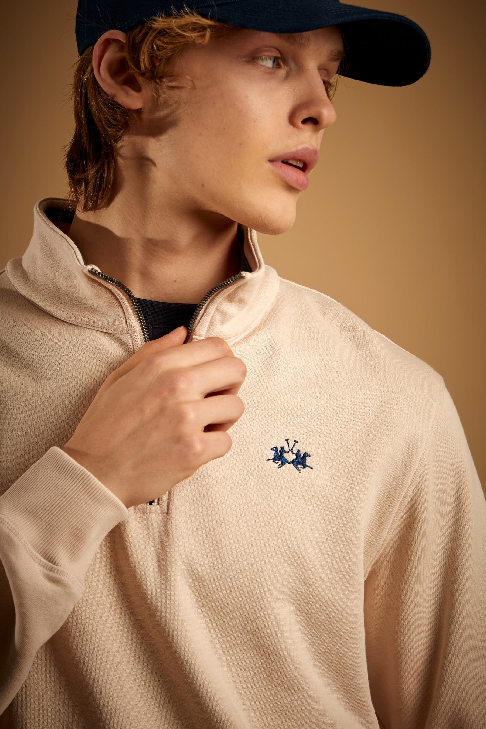 Sweatshirt homme demi-zip en French Terry - Damian