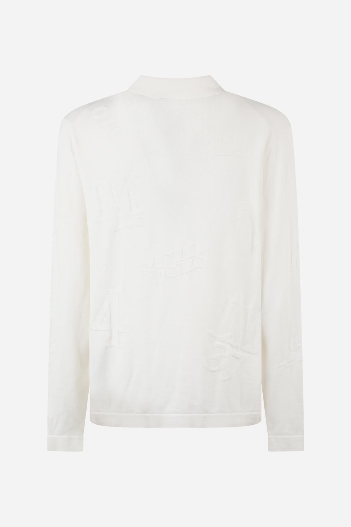 Herrenpullover aus Baumwoll-Jacquard mit Schriftzug – Erick