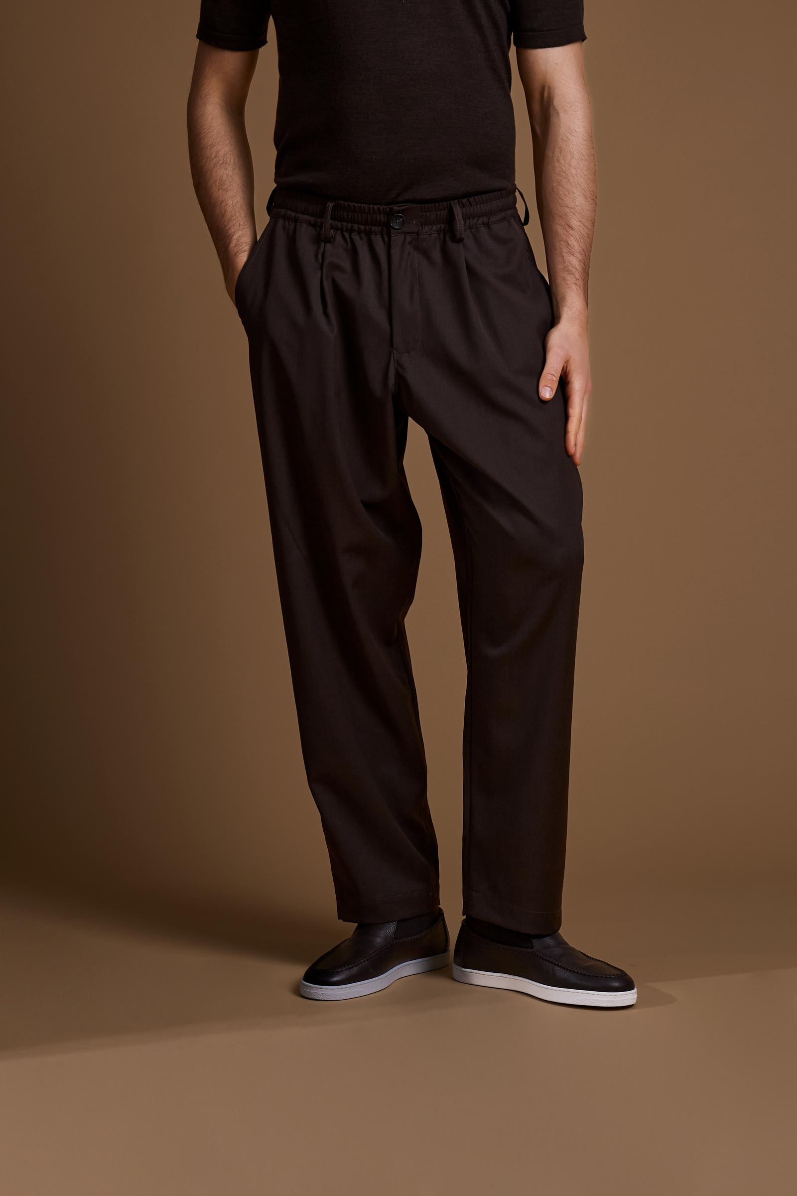 Langer Herrenhose im Relaxed Fit aus Wollmischung – Florian