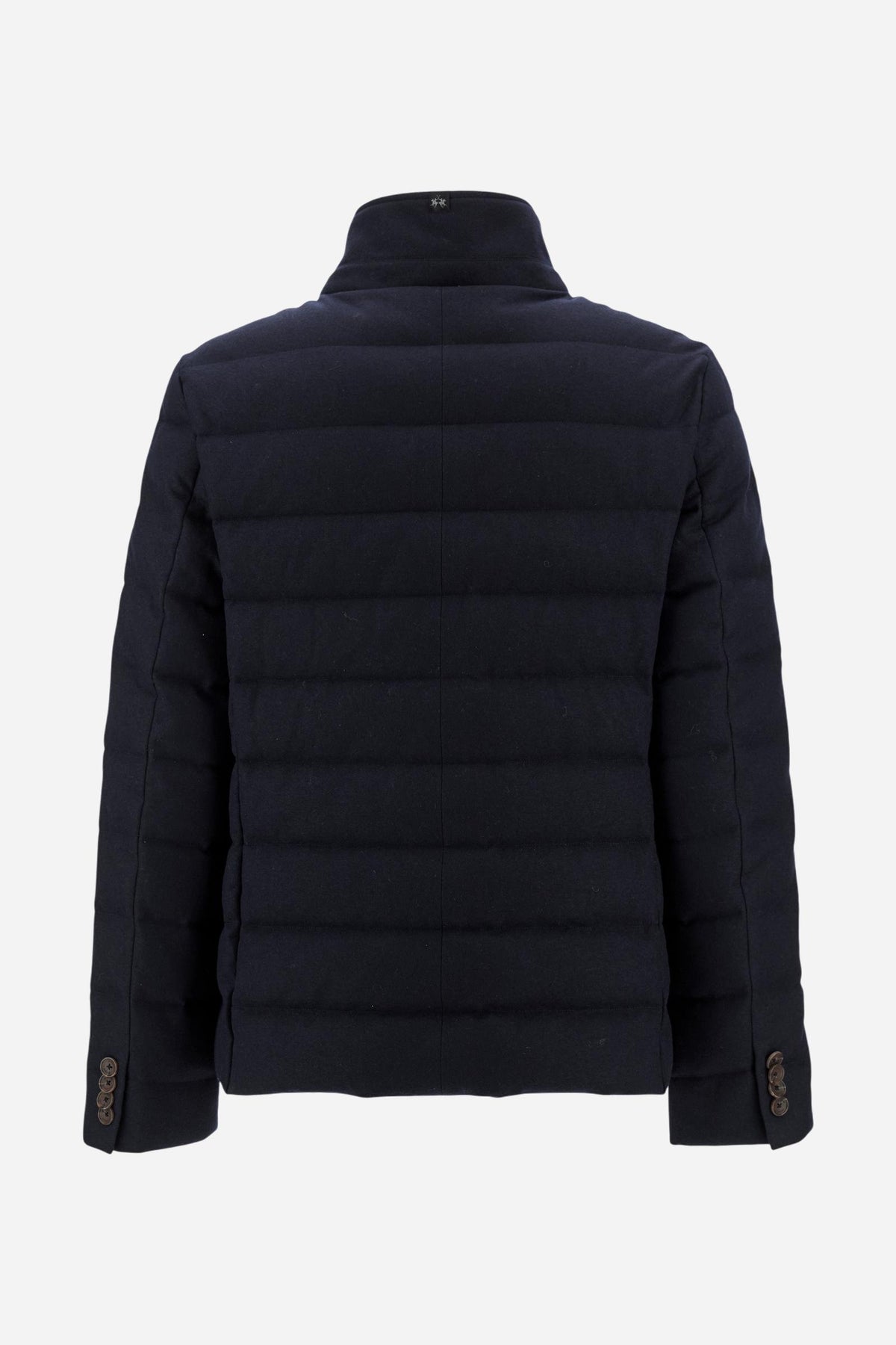 Herren-Steppjacke aus Woll-Twill – Darin
