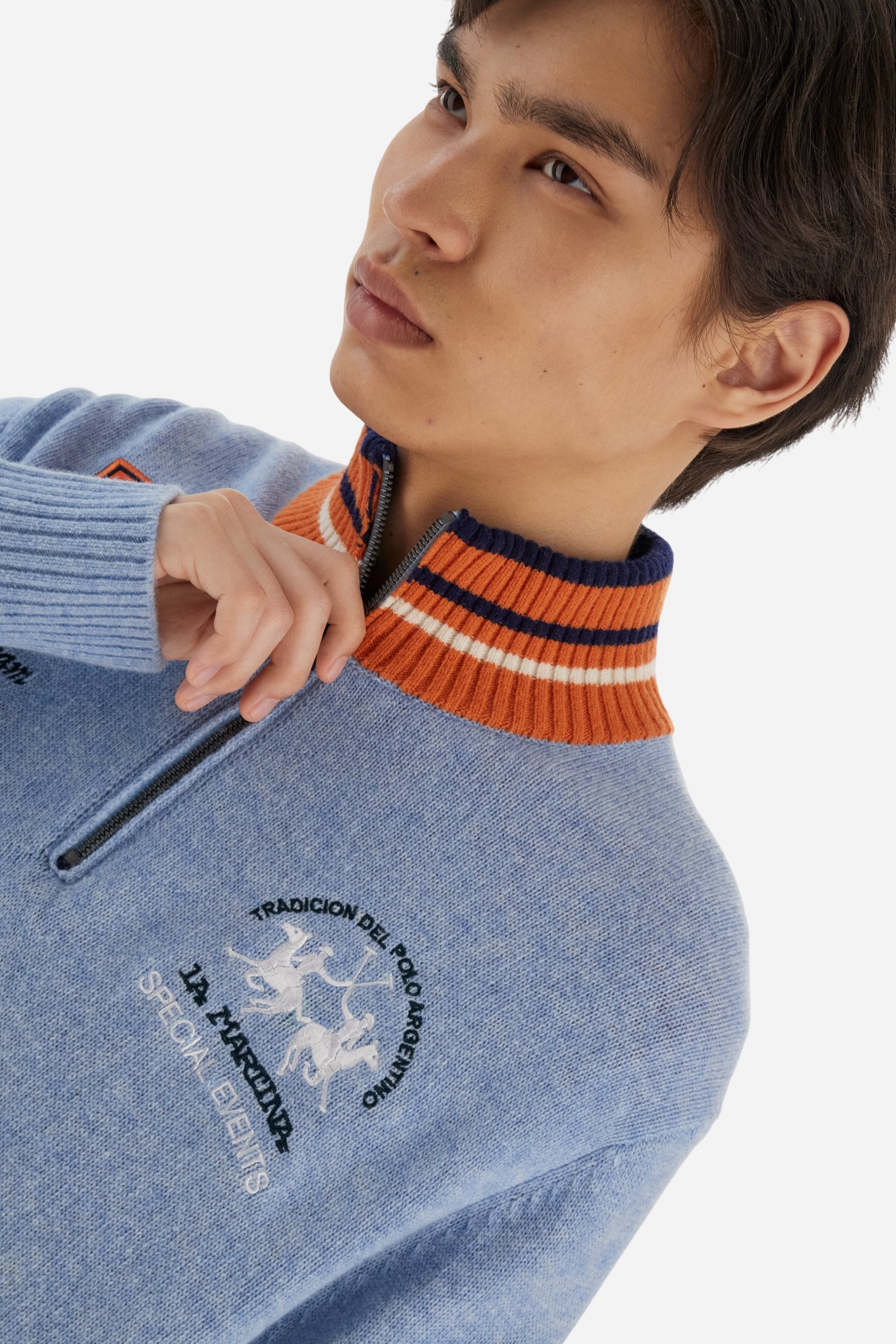 Jersey hombre media cremallera lambswool Special Event - Burton